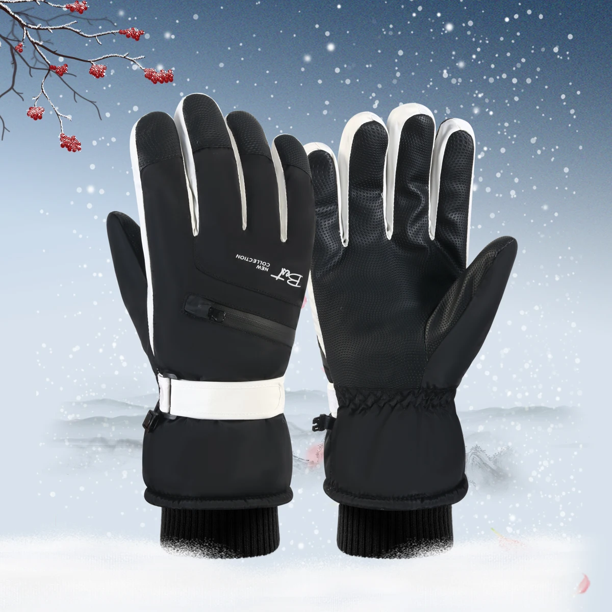 Winter Warm Ski Gloves for Snowboarding Outdoor Cycling Thermal Waterproof Touch Screen Windproof Sports Gloves