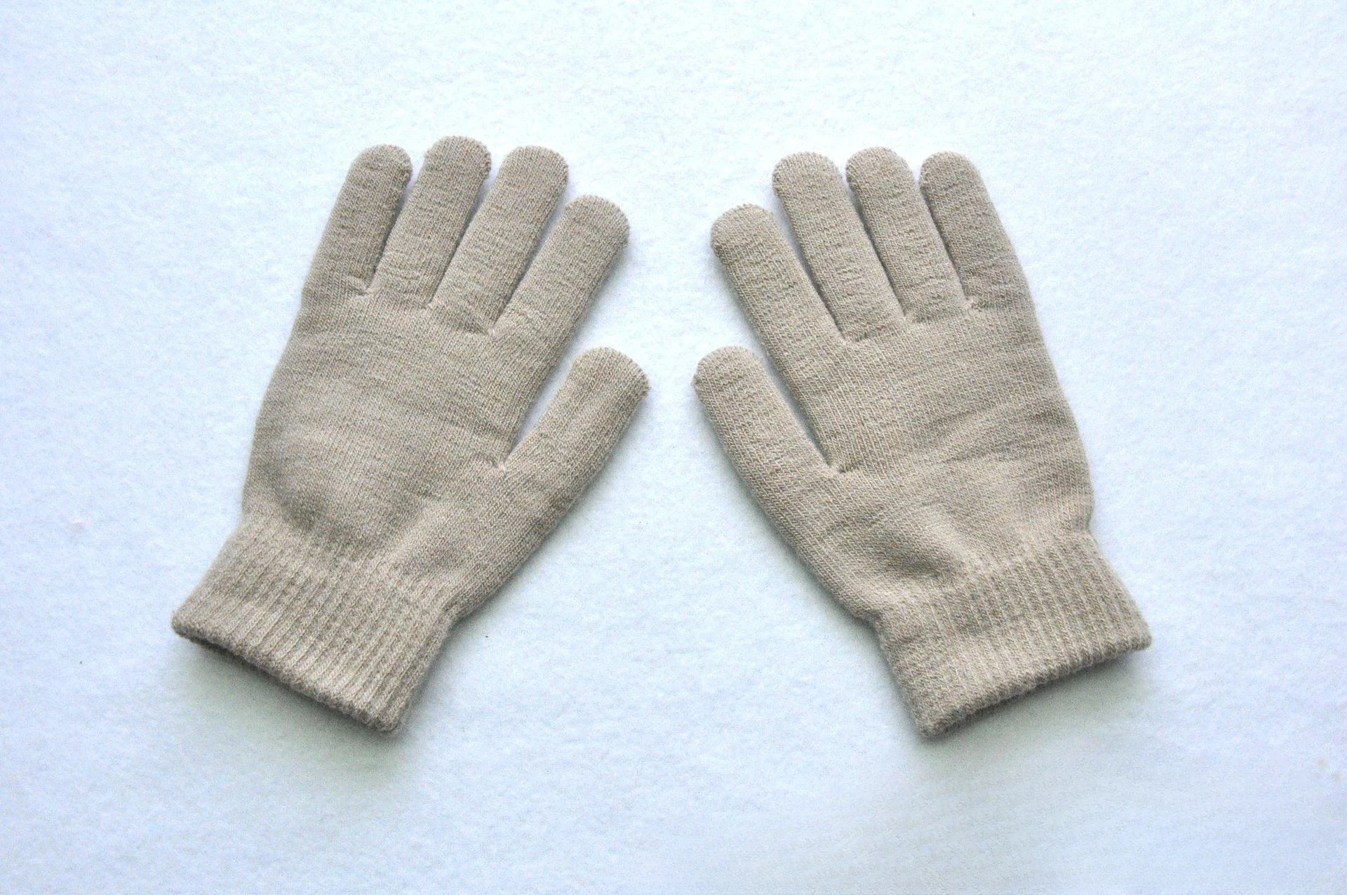 Winter Knitted Plush Gloves Women Men Autumn Thickened Solid Color Full Finger Mittens Hand Warmer Gloves Couple Cycling Gloves