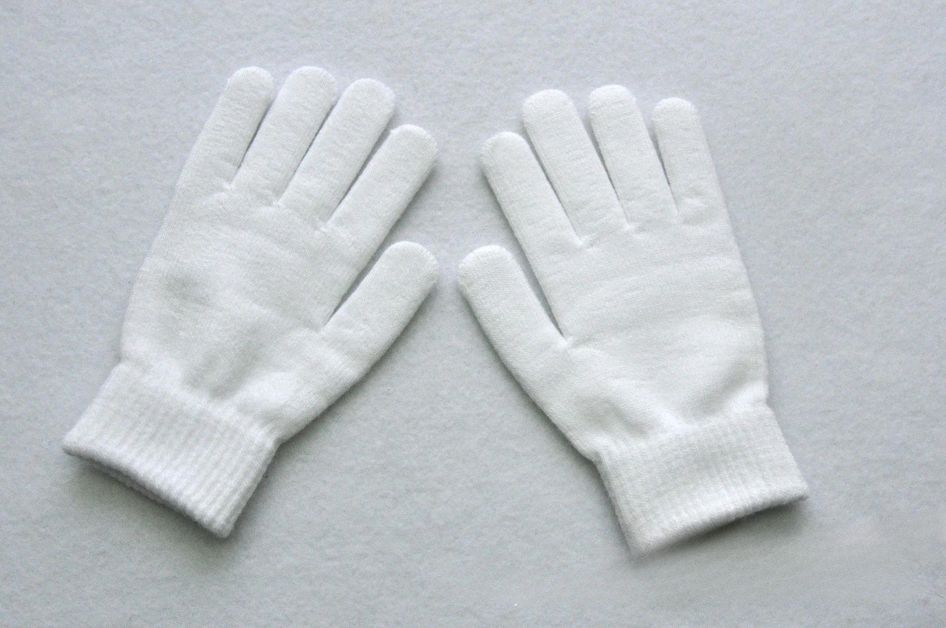 Winter Knitted Plush Gloves Women Men Autumn Thickened Solid Color Full Finger Mittens Hand Warmer Gloves Couple Cycling Gloves