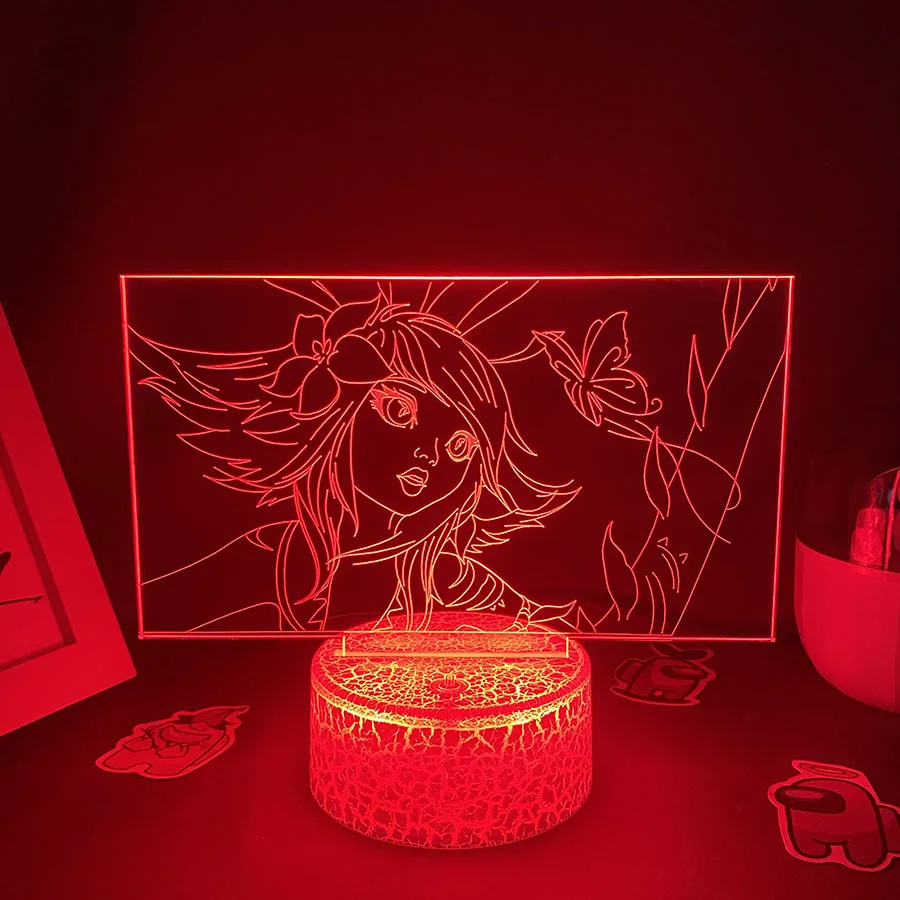Game League of Legends Neeko The Curious Chameleon 3D Led Neon Night Lights Bedroom Table Decor Game LOL Lava Lamp Gifts For Kid