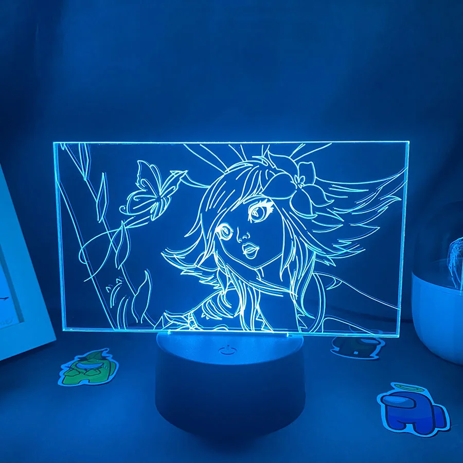 Game League of Legends Neeko The Curious Chameleon 3D Led Neon Night Lights Bedroom Table Decor Game LOL Lava Lamp Gifts For Kid