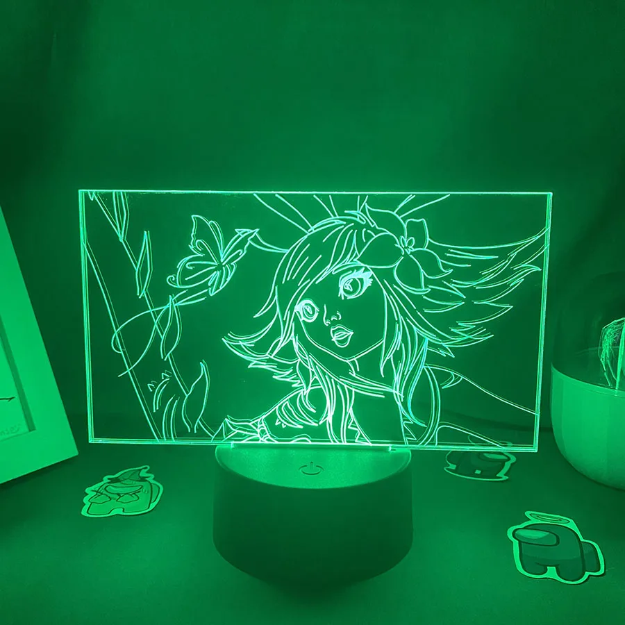 Game League of Legends Neeko The Curious Chameleon 3D Led Neon Night Lights Bedroom Table Decor Game LOL Lava Lamp Gifts For Kid