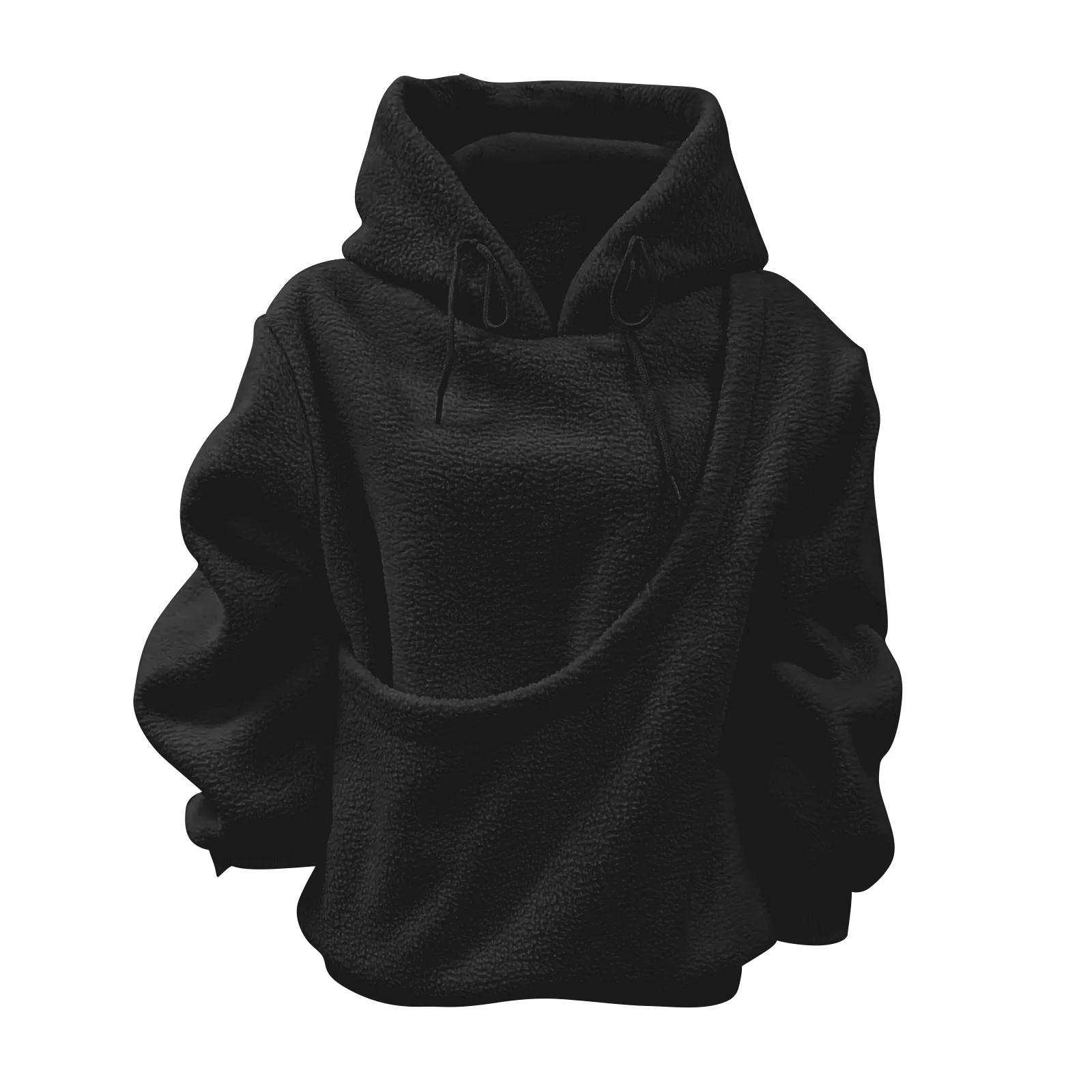 Women's Loose Sweatshirts Kangaroo Dog Pet Holder Big Pouch Pocket Pullovers Sweatshirt Animal Pouch Hood Sweatshirt