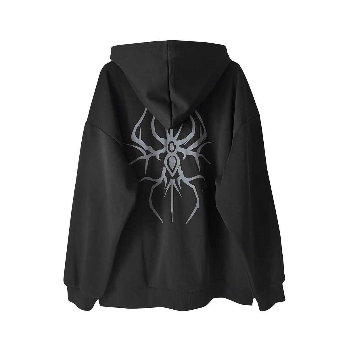 Japanese Hoodies Harajuku Print Zipper Y2k Tops Hooded Loose Sweatshirts Women's Clothing Fashion Casual Punk Hoodie Jackets
