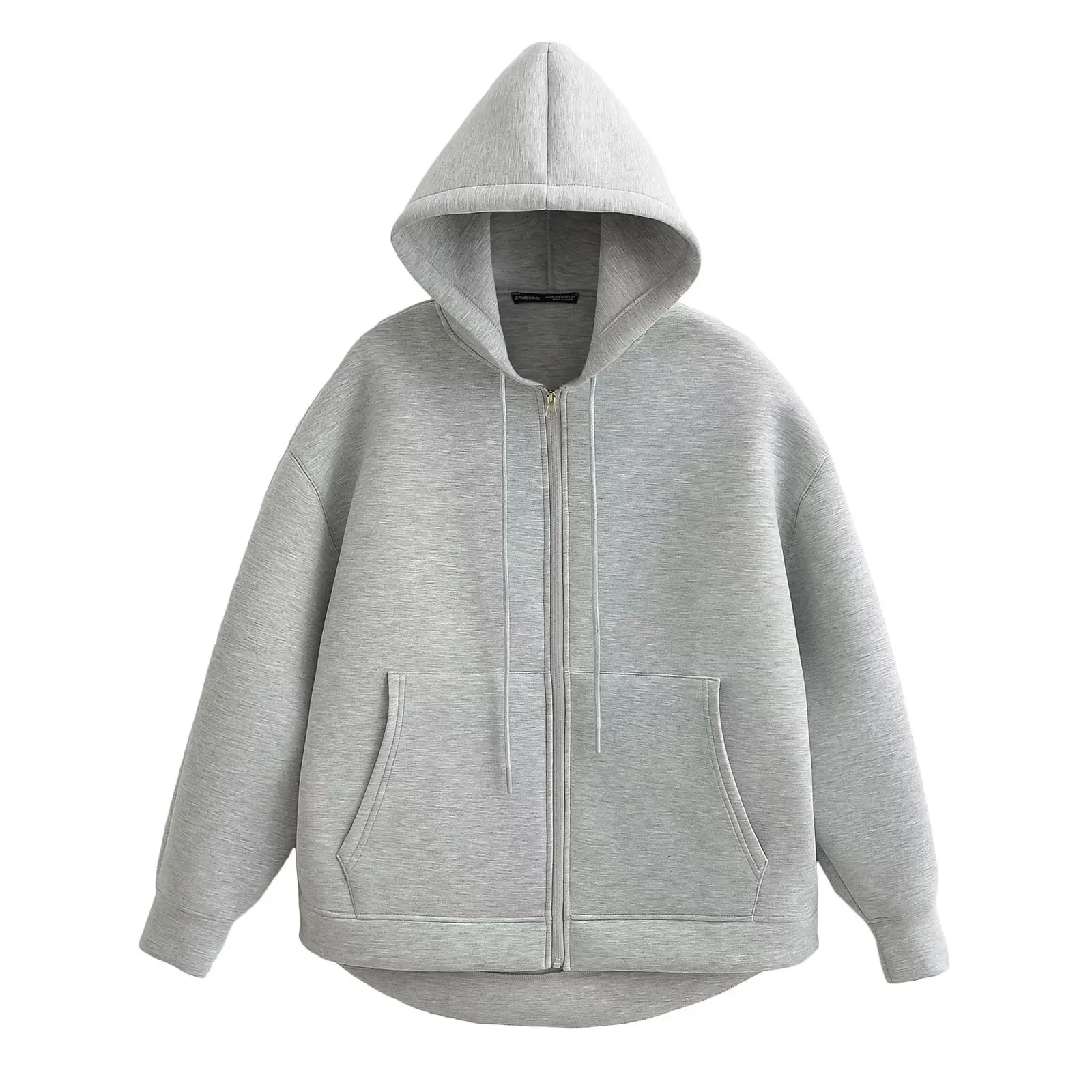 HXAO Women's Hoodie Oversized Zip up Hoodies Women Autumn Winter Long sleeve Outerwears Sweatshirt with zipper Y2k Hoodie Top