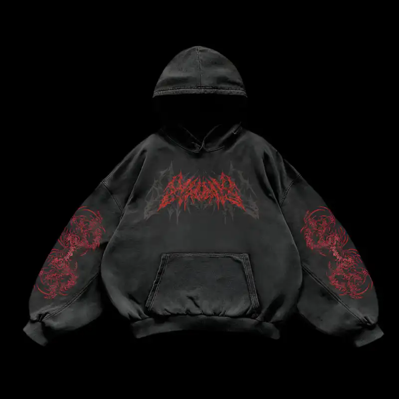 Purple inferno dragon hoodies women oversized new tops vintage goth sweatshirt goth streetwear women gothic y2k clothes