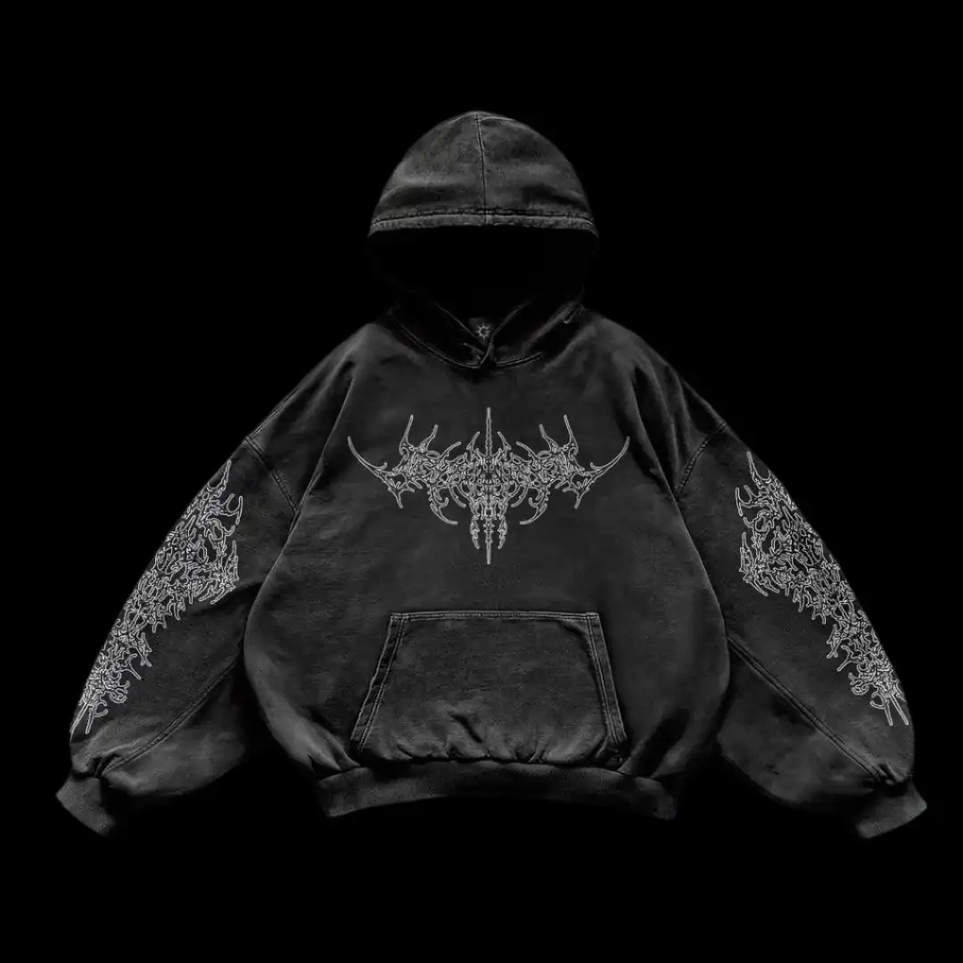 Purple inferno dragon hoodies women oversized new tops vintage goth sweatshirt goth streetwear women gothic y2k clothes