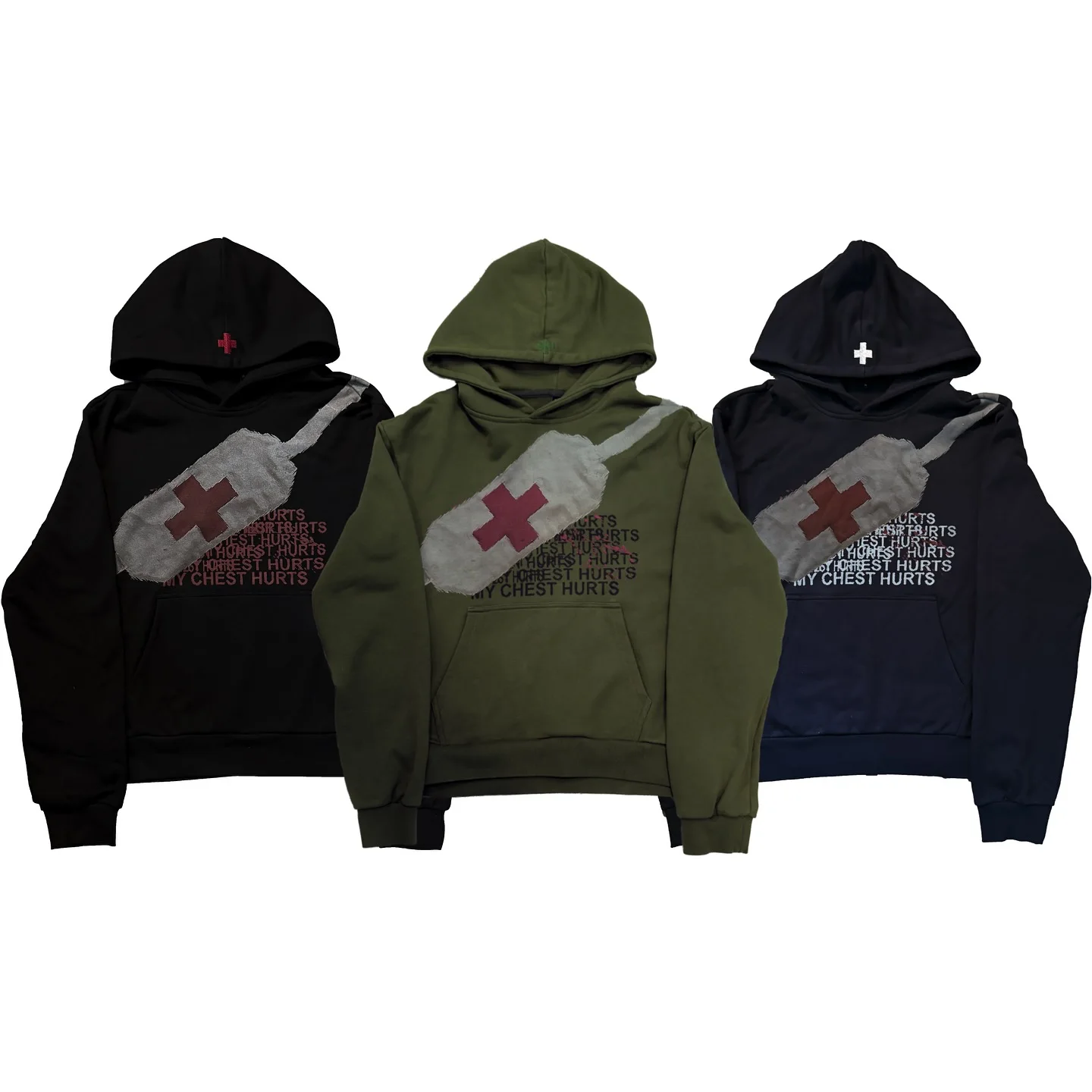 New medical logo print hoodies women streetwear gothic goth y2k tops harajuku oversized sweatshirt zip up hoodie couple clothes