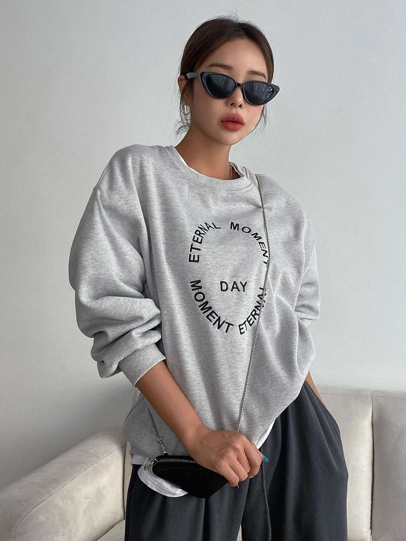 Funny Letter Printing Women Hoodies Harajuku Crewneck Hoodie Fashion Casual Oversize Hoody Autumn Comfortable Tracksuit Female
