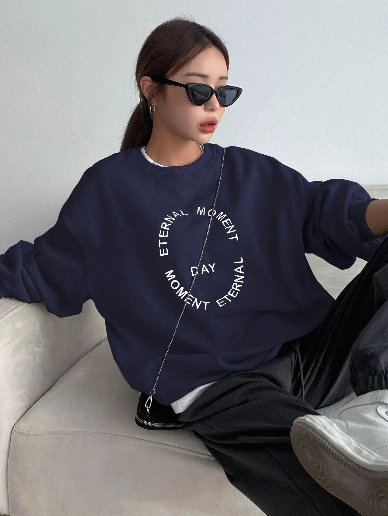 Funny Letter Printing Women Hoodies Harajuku Crewneck Hoodie Fashion Casual Oversize Hoody Autumn Comfortable Tracksuit Female
