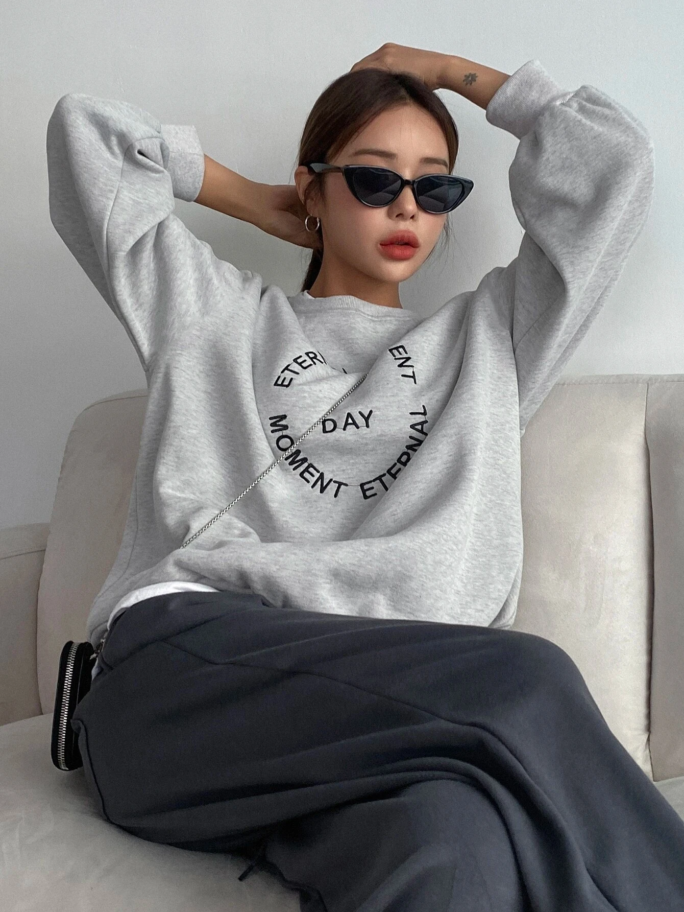 Funny Letter Printing Women Hoodies Harajuku Crewneck Hoodie Fashion Casual Oversize Hoody Autumn Comfortable Tracksuit Female