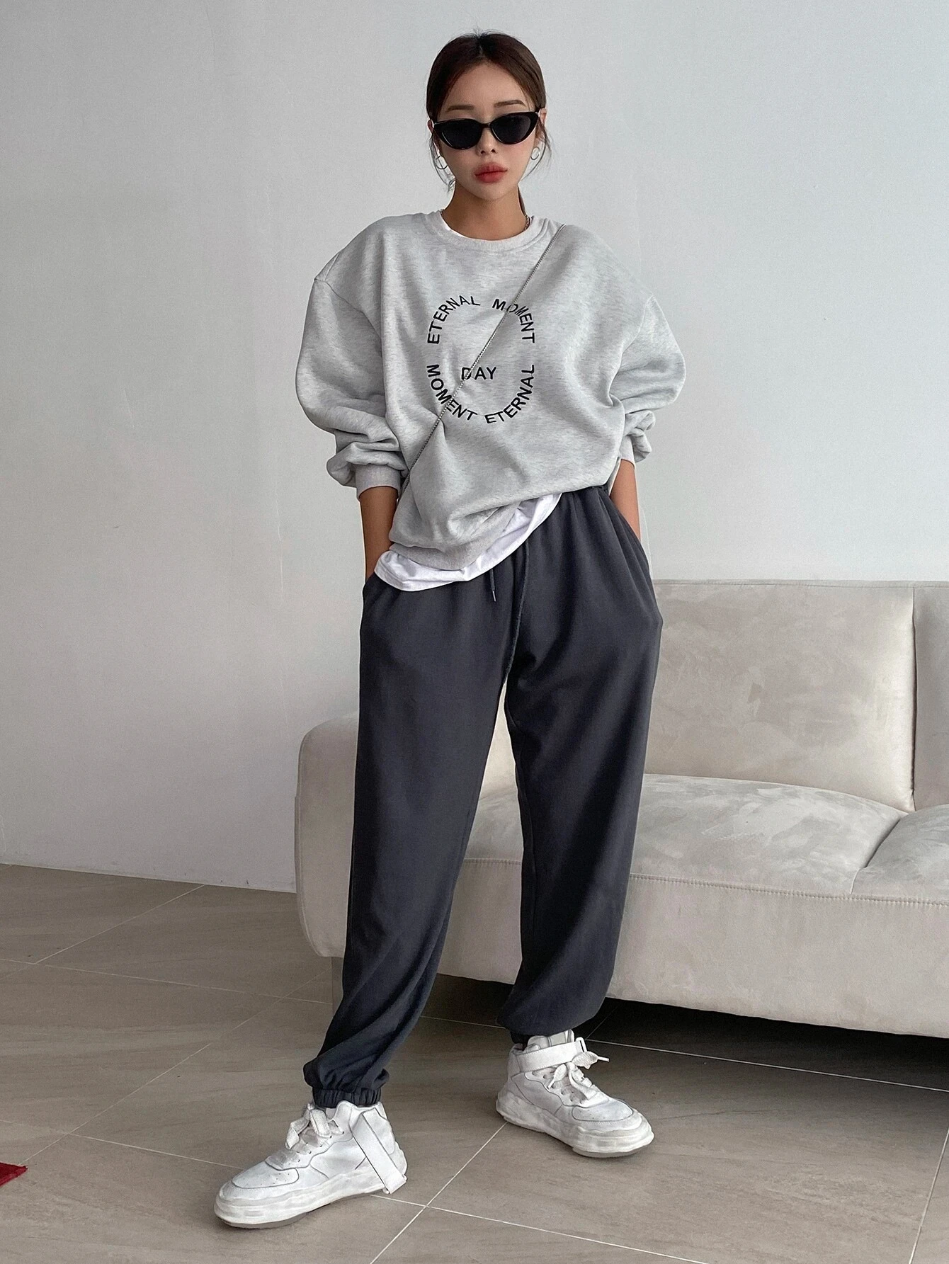 Funny Letter Printing Women Hoodies Harajuku Crewneck Hoodie Fashion Casual Oversize Hoody Autumn Comfortable Tracksuit Female