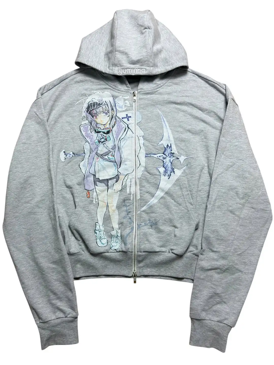 Y2k Casual Japan Anime Zip Hoodies Women Grunge Streetwear Sweatshirt Tops Hip Hop Goth Harajuku Oversized Hoodie Women Clothing