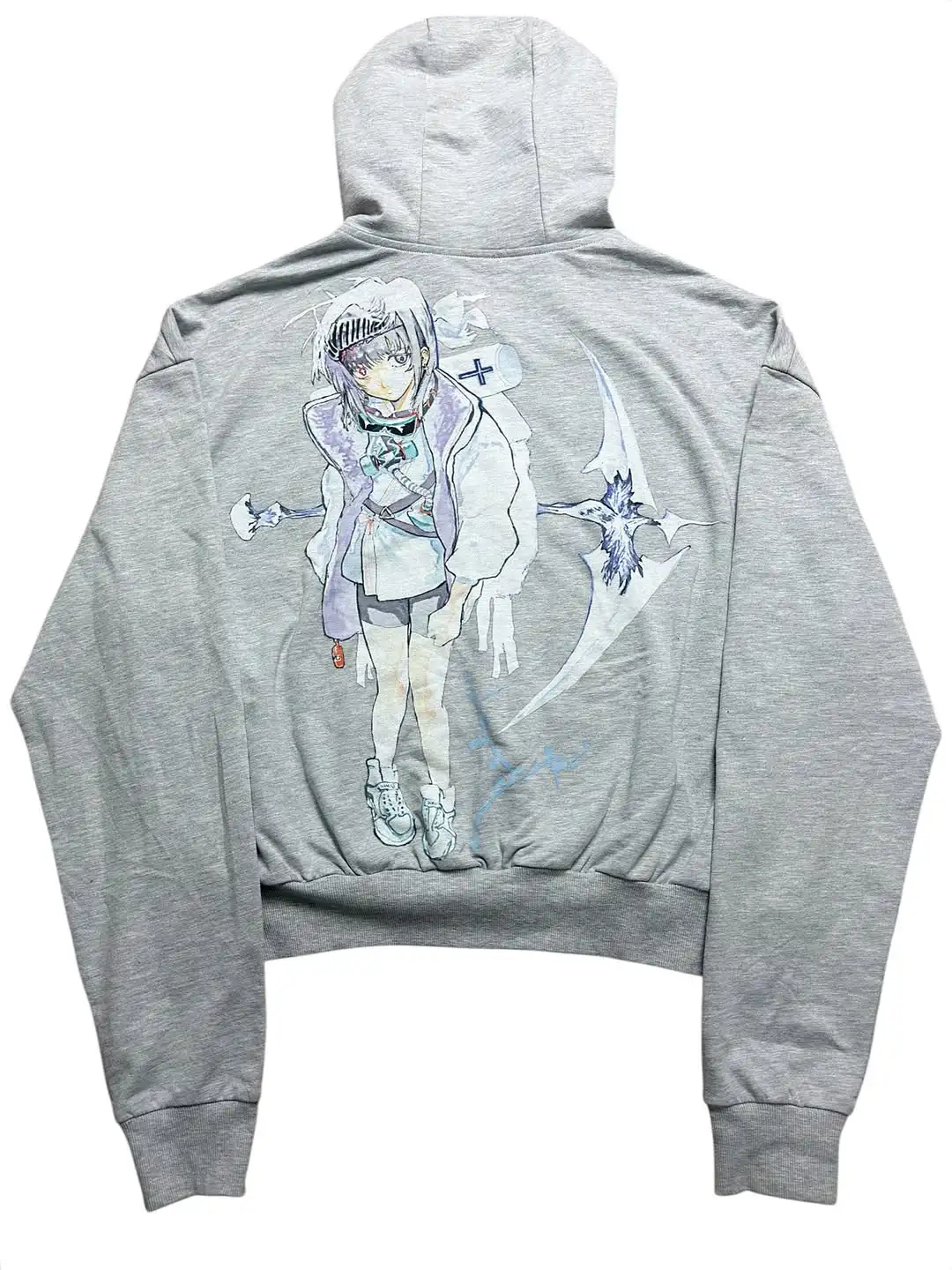 Y2k Casual Japan Anime Zip Hoodies Women Grunge Streetwear Sweatshirt Tops Hip Hop Goth Harajuku Oversized Hoodie Women Clothing