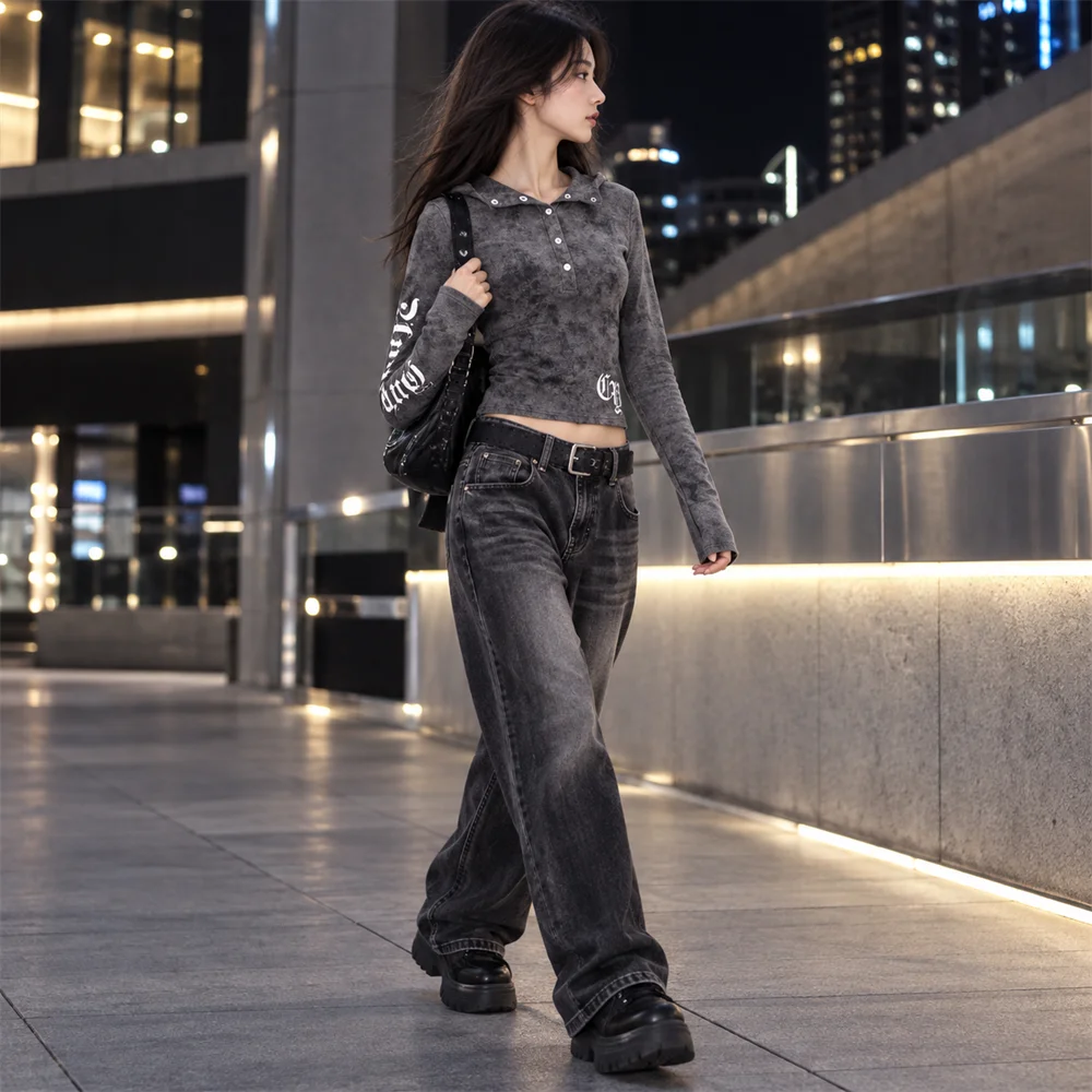 Women's Letter Print Hooded Long Sleeve Top Slim Fit Casual Streetwear Shirt