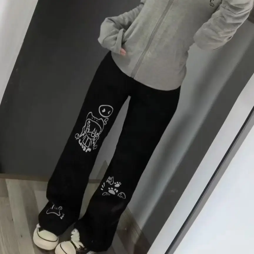 Women Japanese Otaku Anime Long Sleeve T-Shirt Loose Kawaii Casual Top Harajuku Subculture Spring Summer Sweatshirt Tee