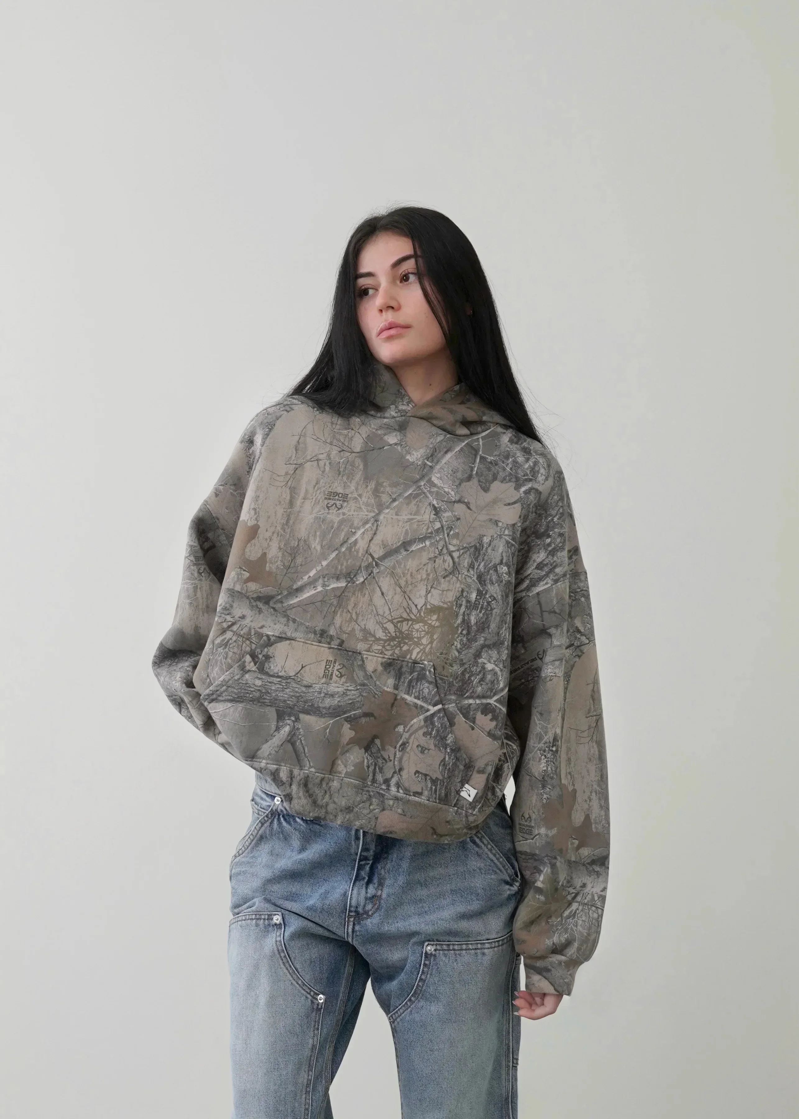 New High Street Y2K Retro Hoodie Men Printed Camouflage Pattern Pullover Hip Hop Oversized Camo Hoodies Sweatshirts Streetwear