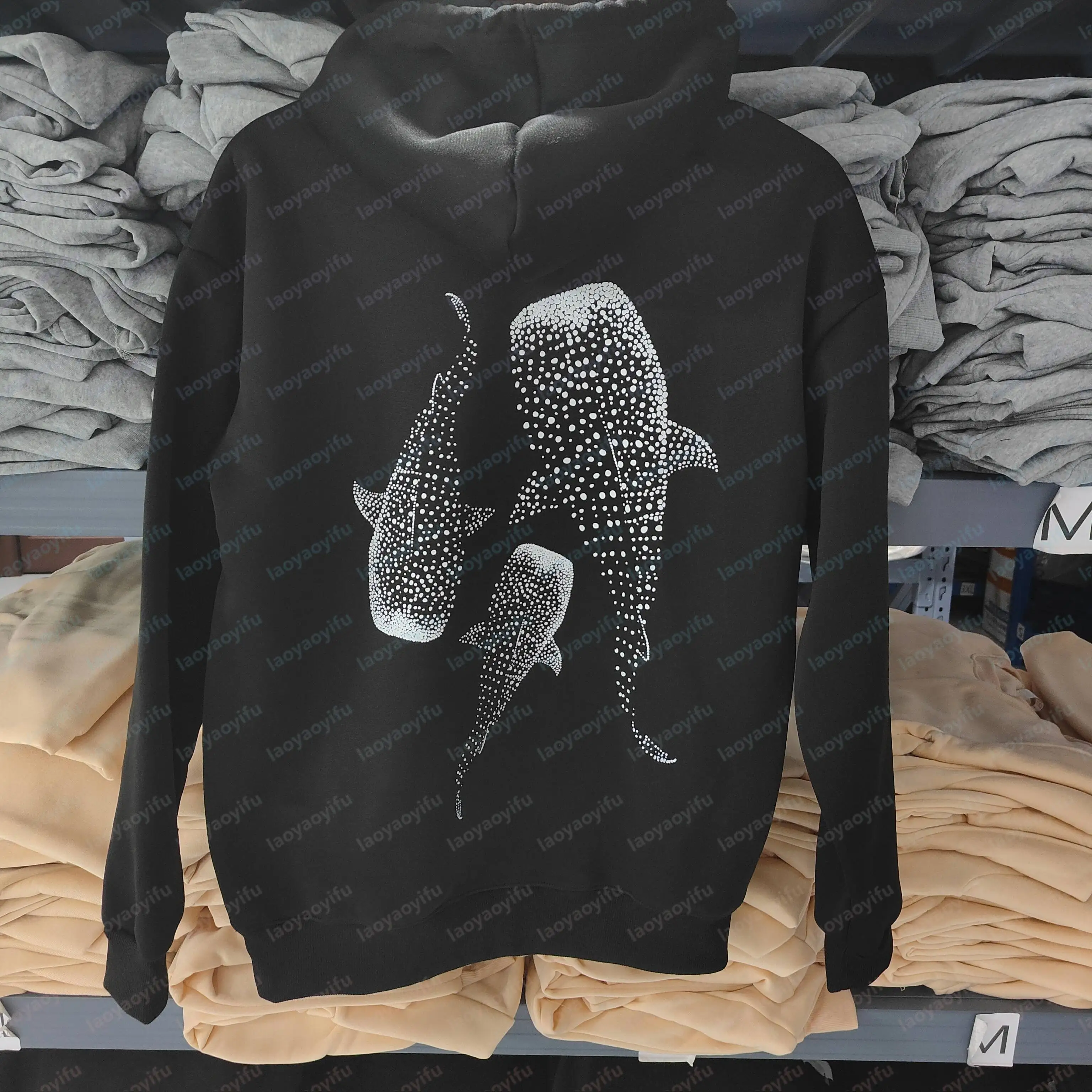 Whale Shark Hoodie Ocean Inspired Style Sweatshirt for Ocean Lovers Gift Diving Girl Hoodie Coconut Beachy Girl Pullover