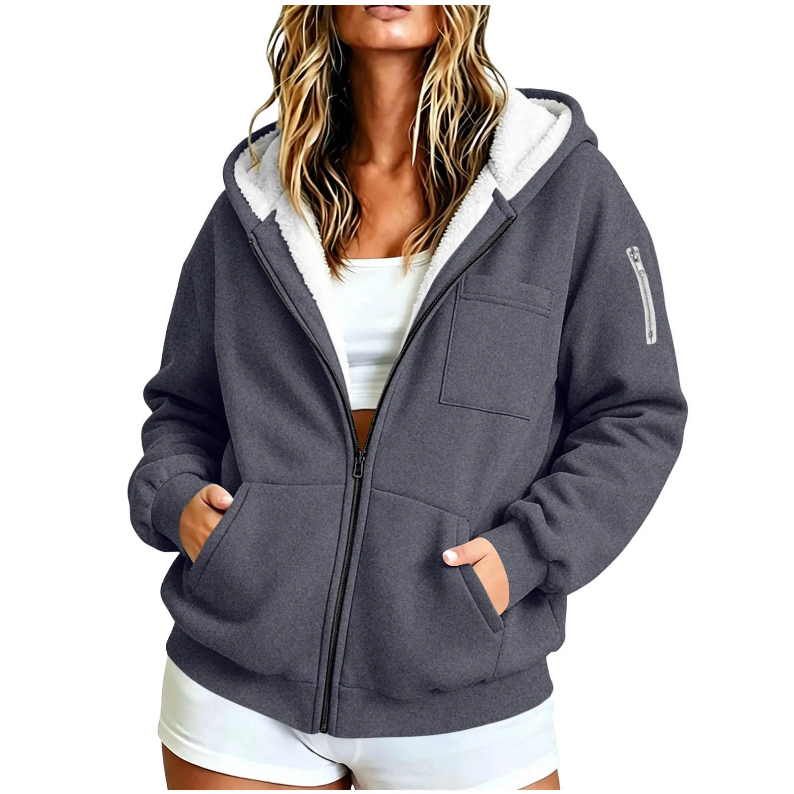 Women Hooded Sweatshirt Sports Sweatshirt Color Change Sports Sweatshirt Hoodies for Women Pullover
