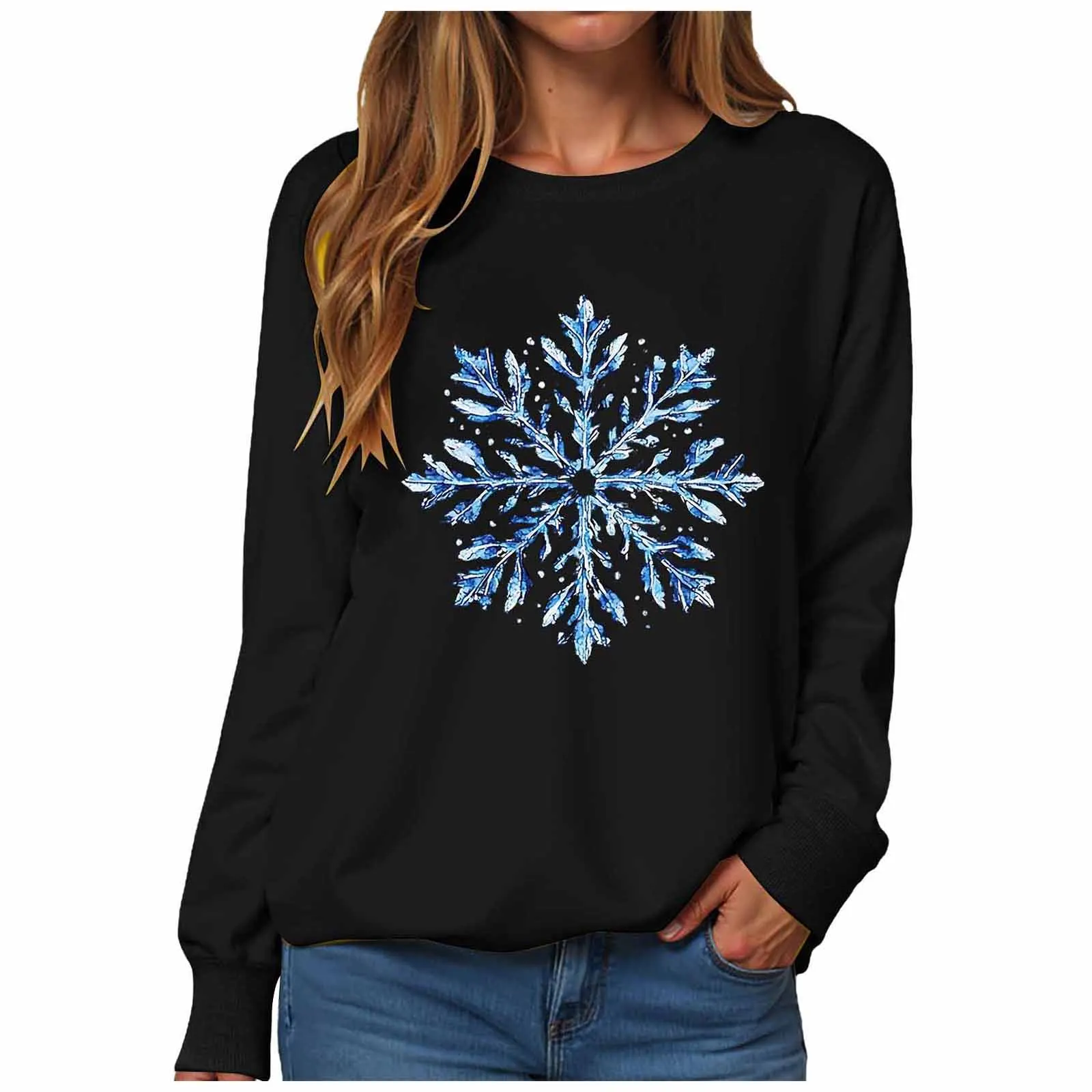 Christmas Womens Funny Christmas Sweatshirt Christmas Fashion Christmas Outfit Long Sleeve Christmas Long Sleeve Apparel Shirt