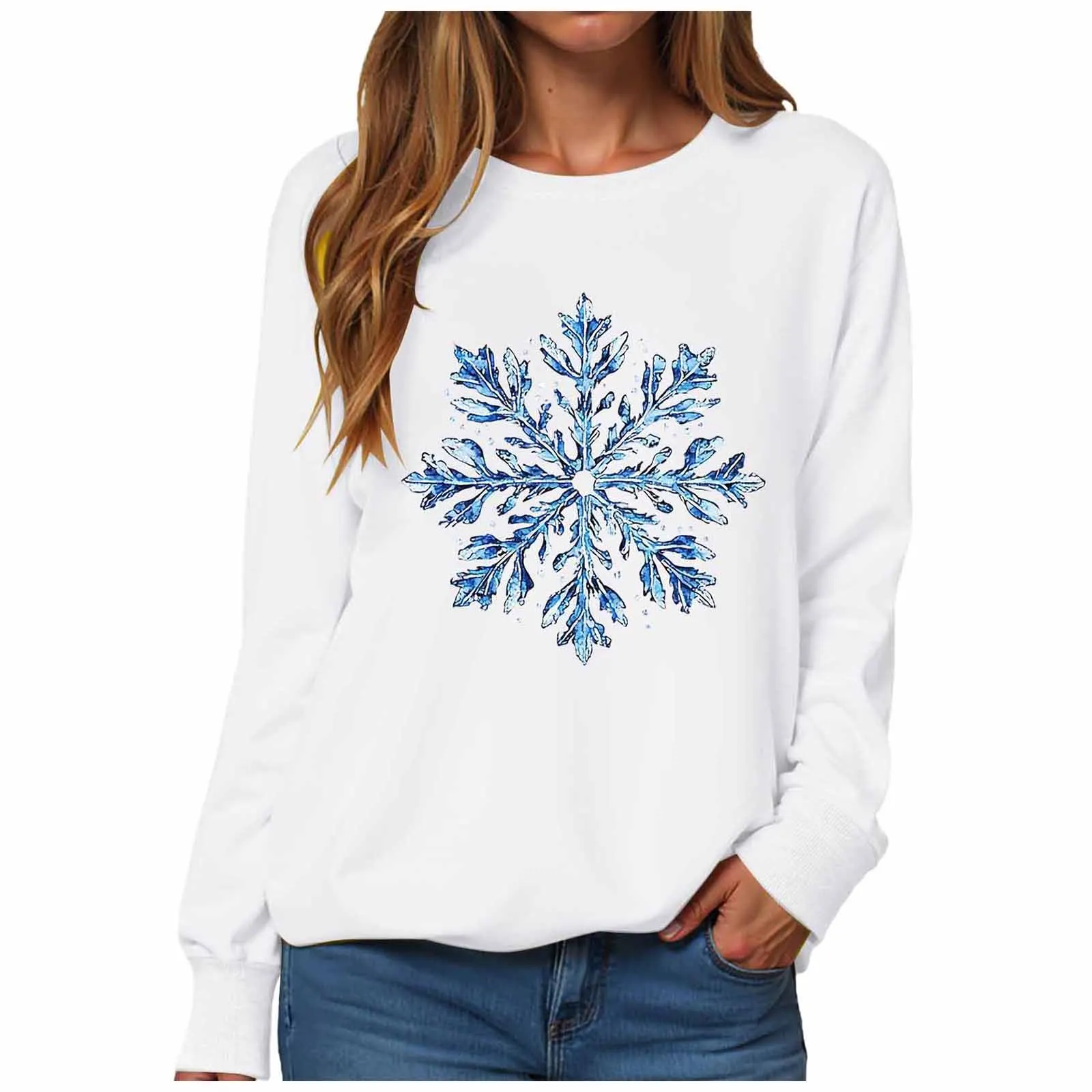 Christmas Womens Funny Christmas Sweatshirt Christmas Fashion Christmas Outfit Long Sleeve Christmas Long Sleeve Apparel Shirt