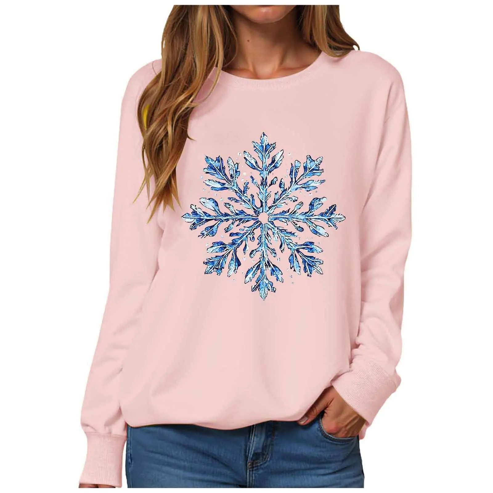 Christmas Womens Funny Christmas Sweatshirt Christmas Fashion Christmas Outfit Long Sleeve Christmas Long Sleeve Apparel Shirt