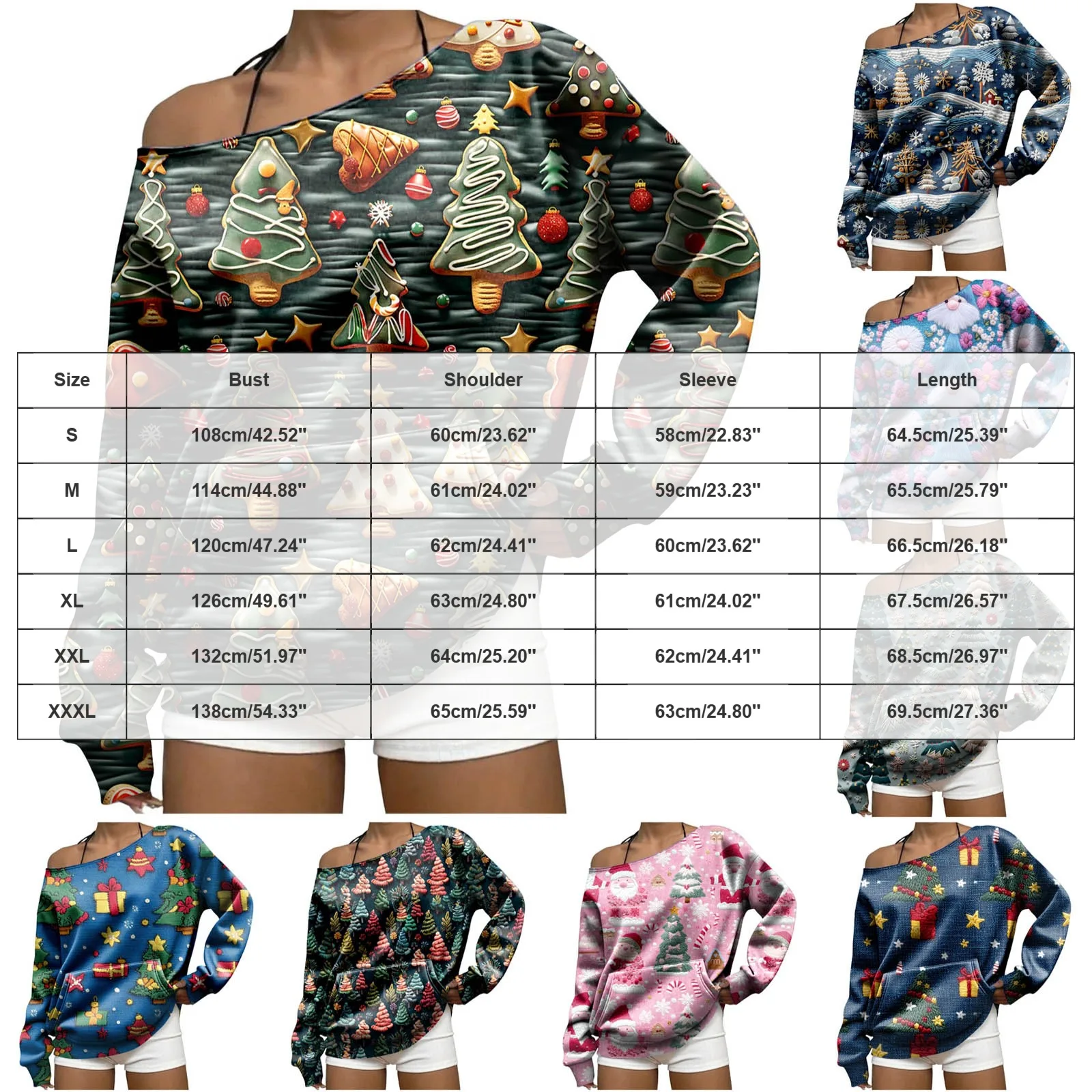 Off The Shoulder Sweatshirt For Women Oversized Casual Ribbed Long Sleeve Top Cozy Comfy Striped Print Long Sleeve Sweatshirt