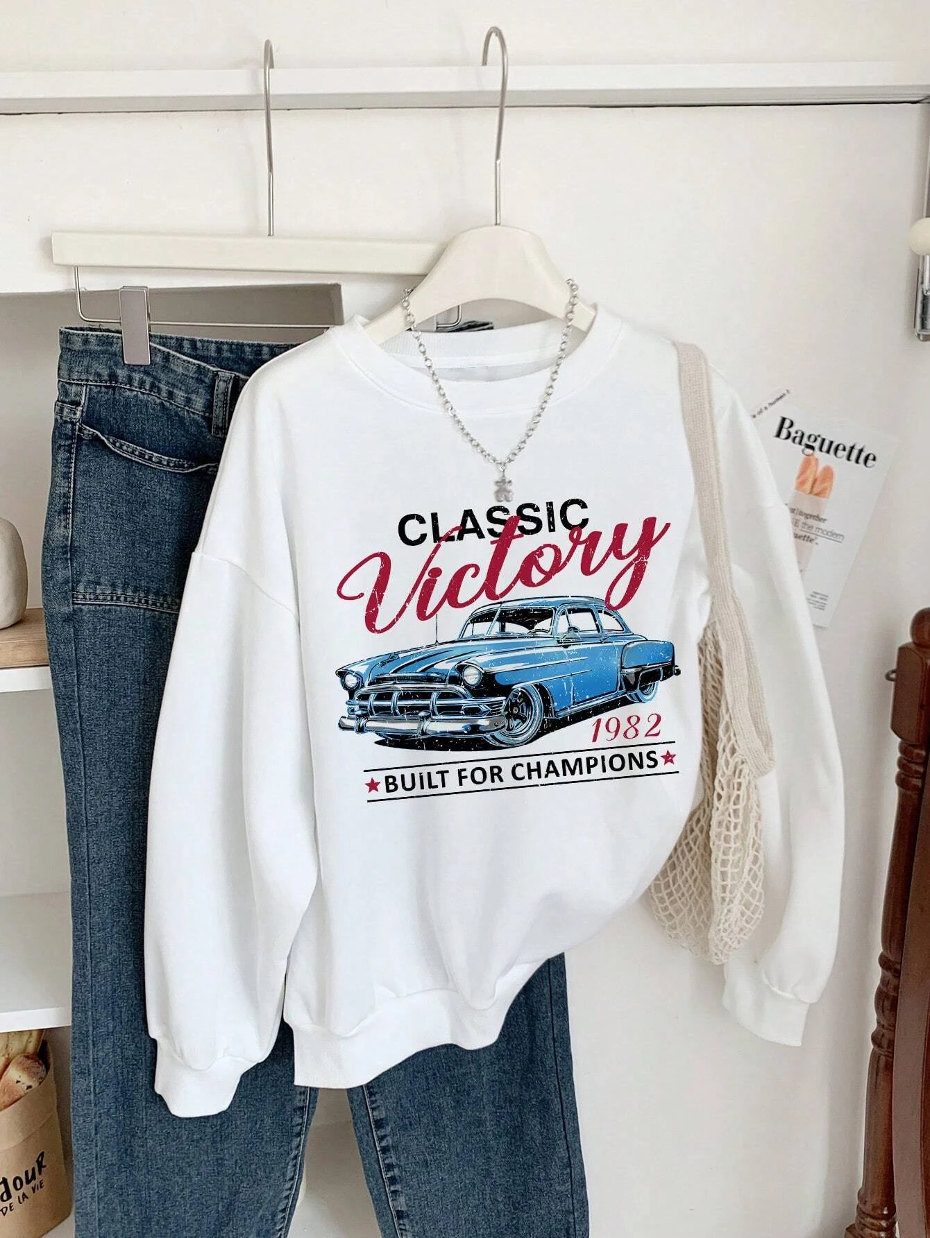 Keep Classic Alive And Car Printing Hoodies Women Autumn Casual Soft Hoodie Fashion Oversize Hoody Versatile Warm Fleece Hooded