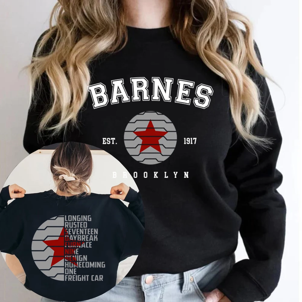 Bucky Barnes 1917 Sweatshirt Winter Soldier Trigger Words Shirt Superhero Hoodie Men Women Long Sleeve Crewneck Sweatshirts top