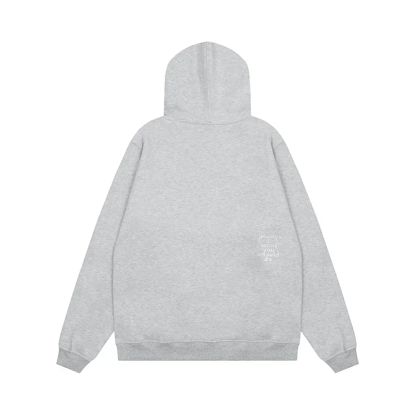 HOUZHOU Vintage Graphic Fleece Hoodies Women Oversized Casual Gray Sweatshirts Black Pullovers Hip Hop Streetwear Winter 2024
