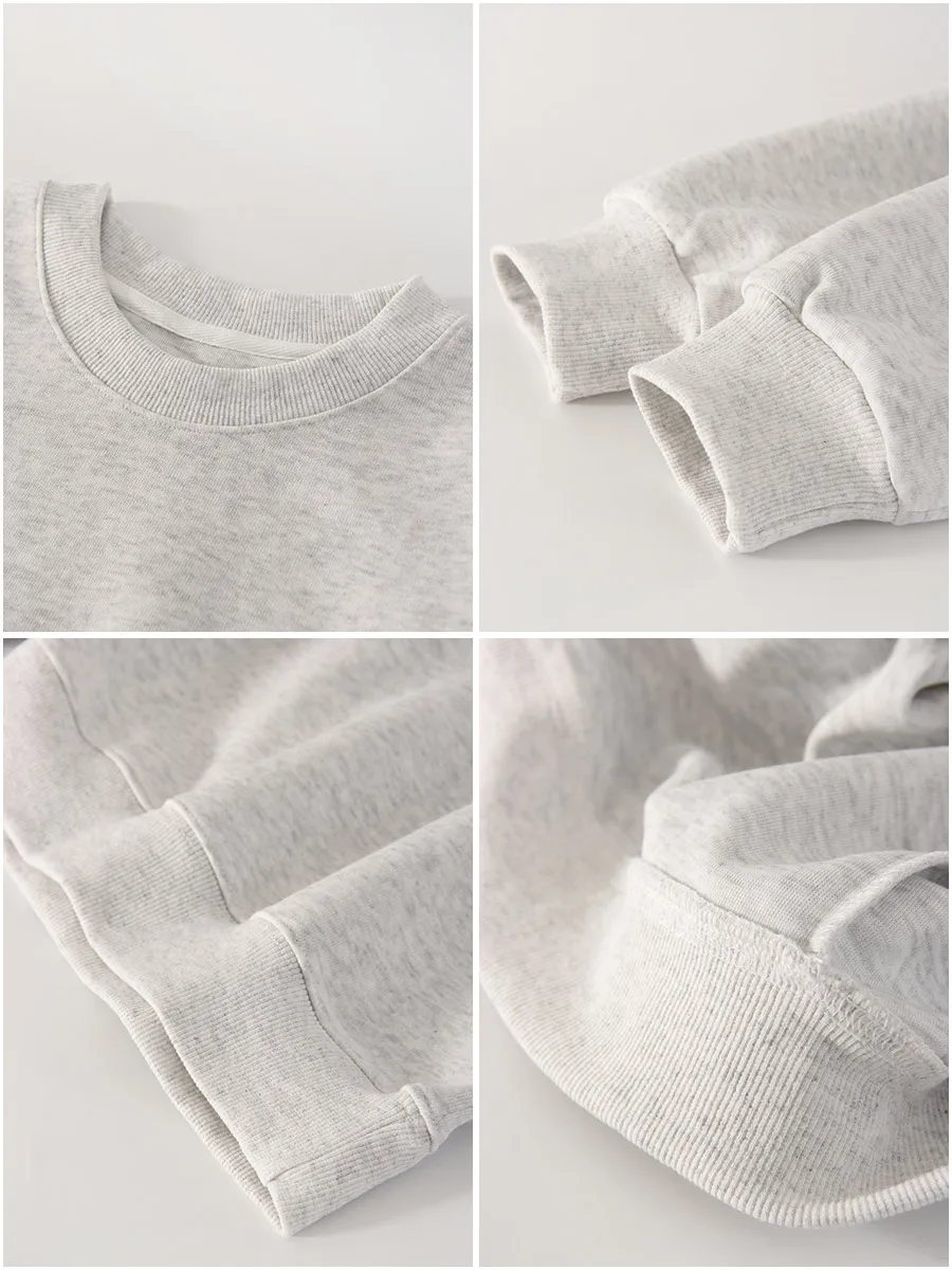 KarSaNy Oversize Sweatshirts For Women Autumn Crewneck Loose Pullovers Cotton Sports Tops Women Sweatshirts Navy Blue Casual