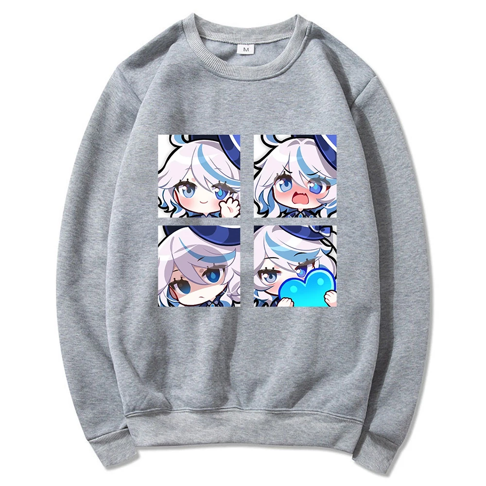 Genshin Impact Furina Hoodie Women Aesthetic Graphic Kawaii Hoodies Woman Autumn Winter Casual Hooded Sweatshirts Anime Clothes