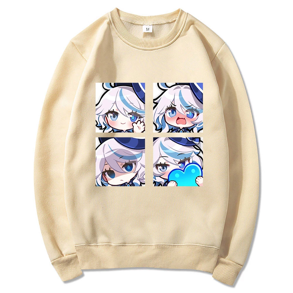 Genshin Impact Furina Hoodie Women Aesthetic Graphic Kawaii Hoodies Woman Autumn Winter Casual Hooded Sweatshirts Anime Clothes