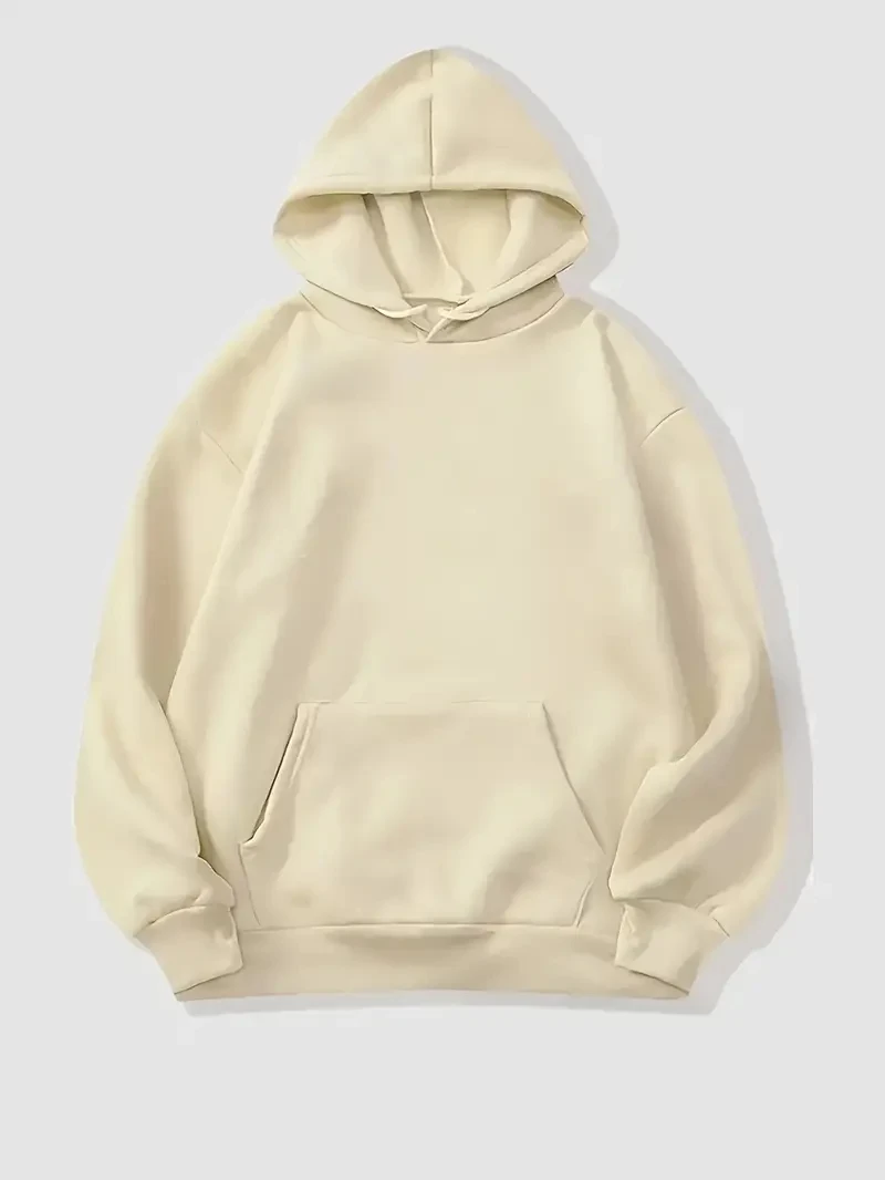 Women's Autumn and Winter Fashion Casual Sports Loose Los Angeles Print Fleece Warm Long Sleeved Pocket Hooded Sweatshirt