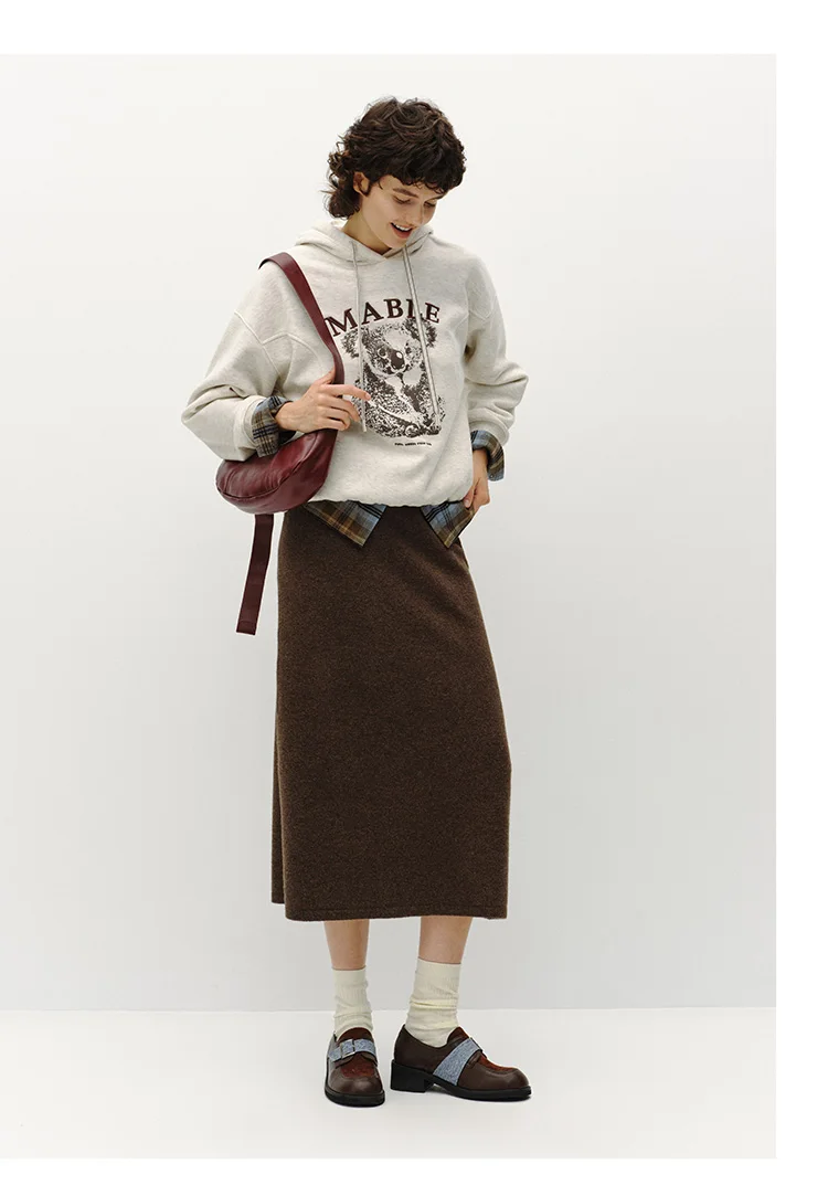 Semir Women Hoodie Fleece Lined Panelled Design Hooded Design Oversized Fit 2026 Winter Soft Comfort Casual Style Warm Layer