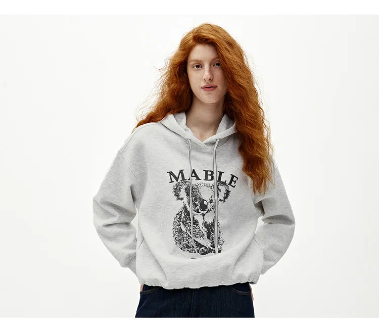 Semir Women Hoodie Fleece Lined Panelled Design Hooded Design Oversized Fit 2026 Winter Soft Comfort Casual Style Warm Layer