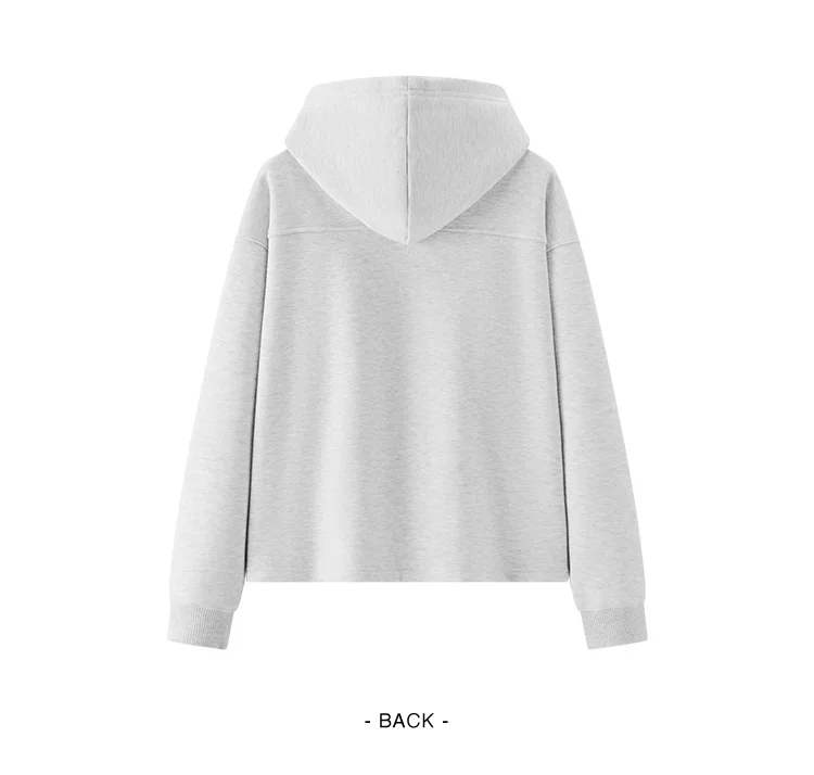 Semir Women Hoodie Fleece Lined Panelled Design Hooded Design Oversized Fit 2026 Winter Soft Comfort Casual Style Warm Layer