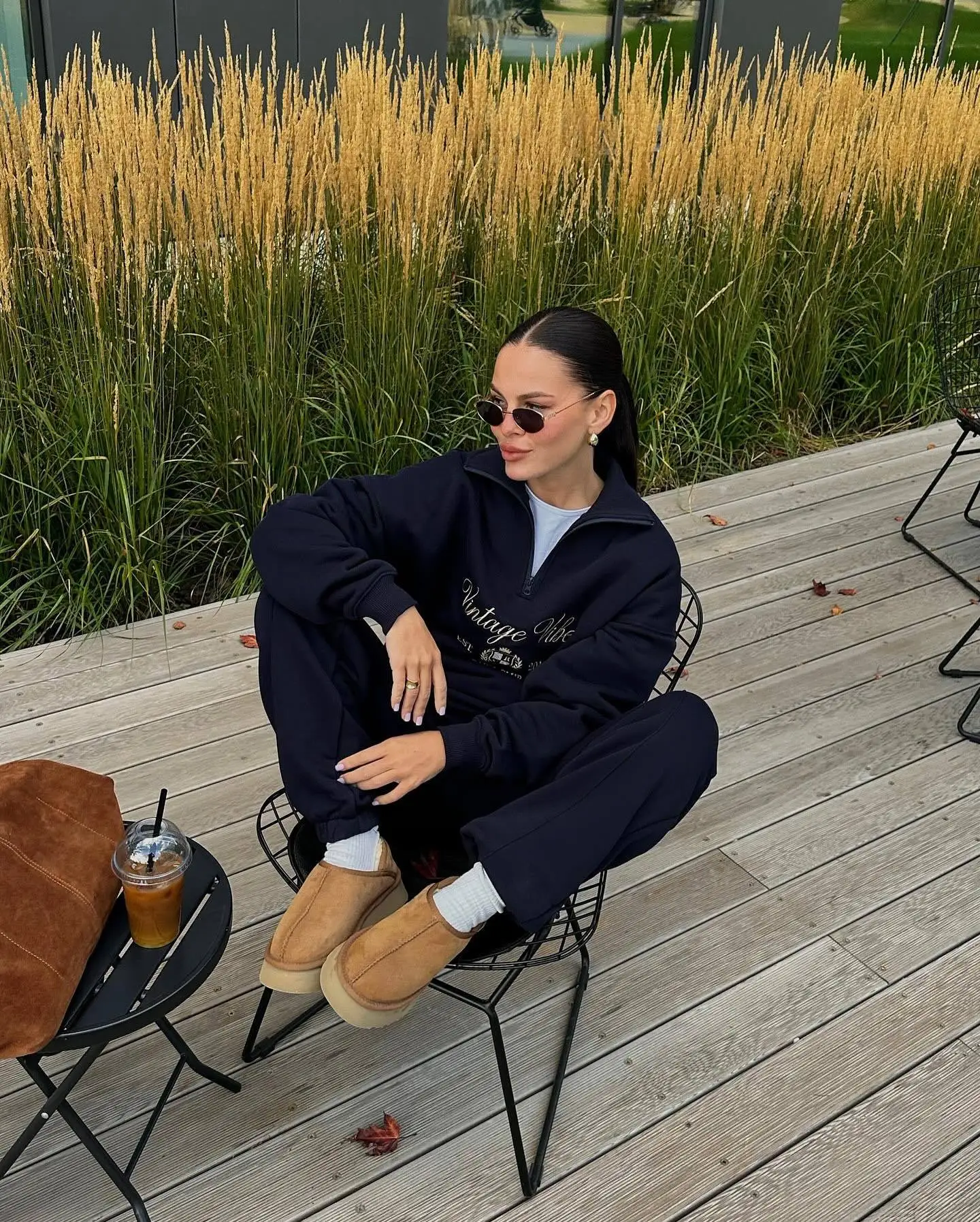 Autumn New Woman Clothing Streetwear Harajuku Hoodie Semi-zipper Lazy Wind Hoodies Woman Clothes Loose Long-sleeved Top Jacket