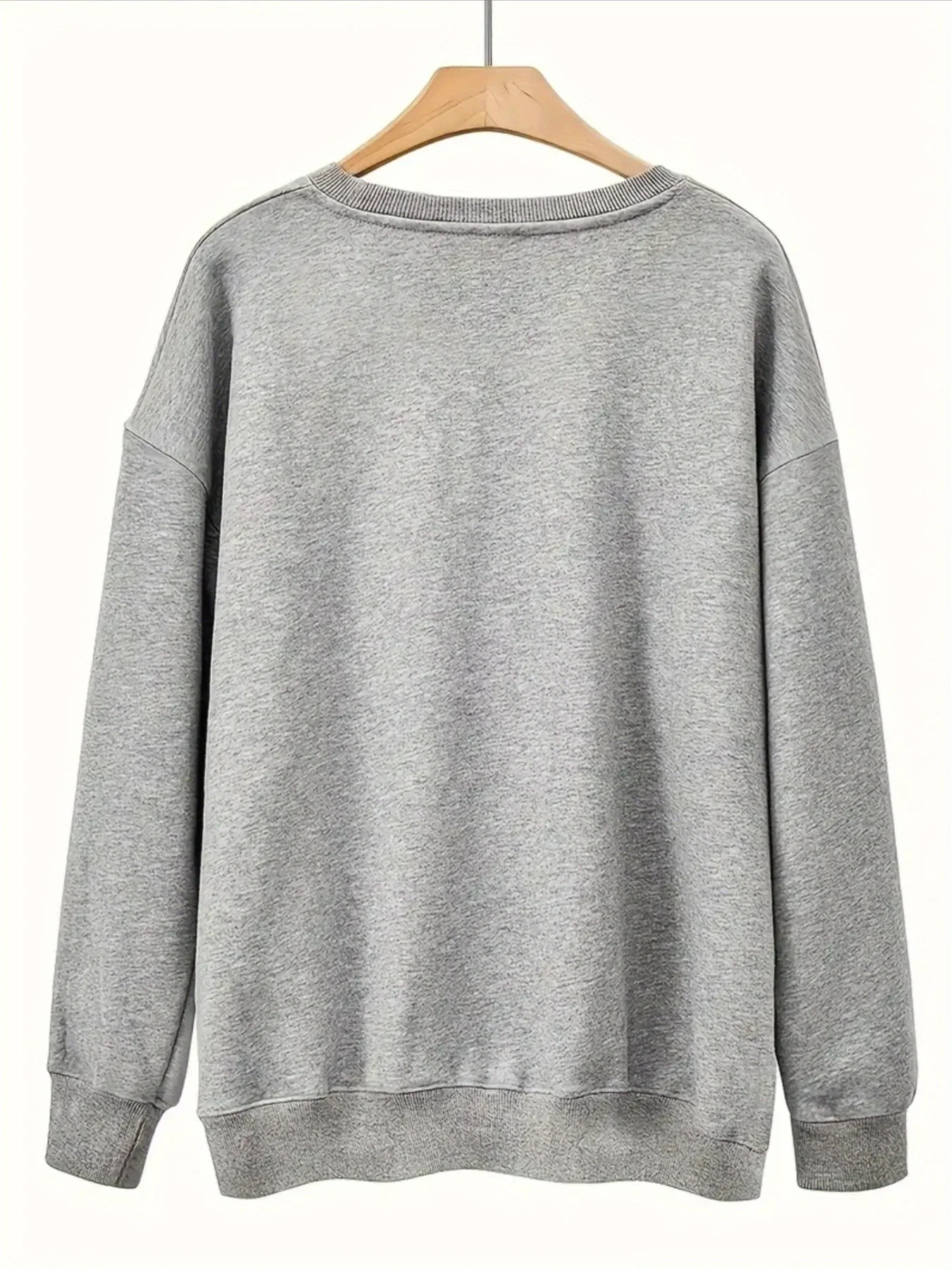 Ladies' Autumn and Winter Loose Casual Comfortable MAMA Letter Pattern Printed Thick Long-Sleeved Round Neck Hoodie Pullover