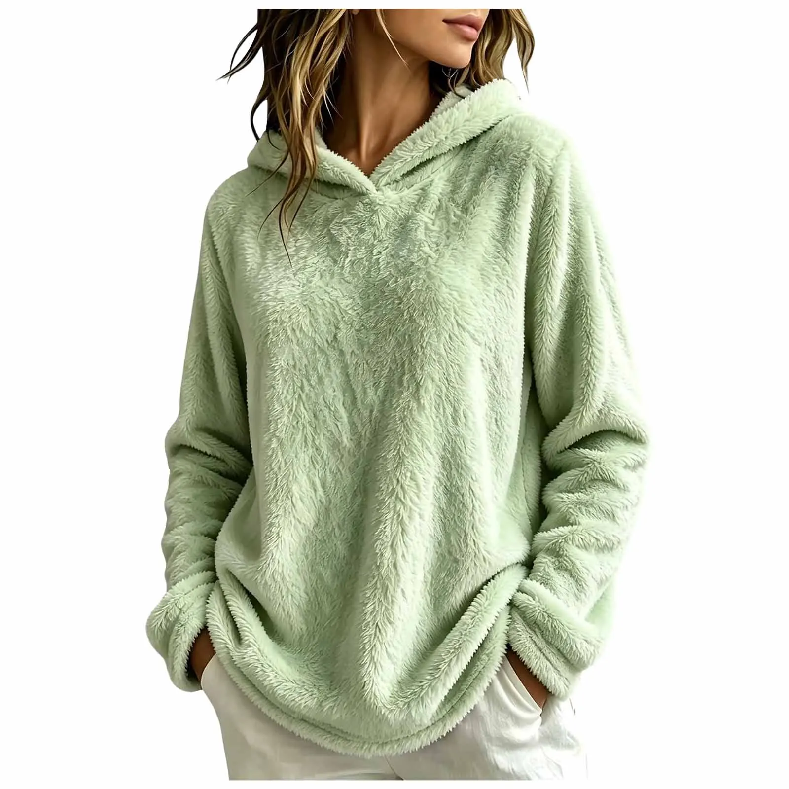 Women Hooded Sweatshirt Sports Sweatshirt Color Change Sports Sweatshirt Casual Top
