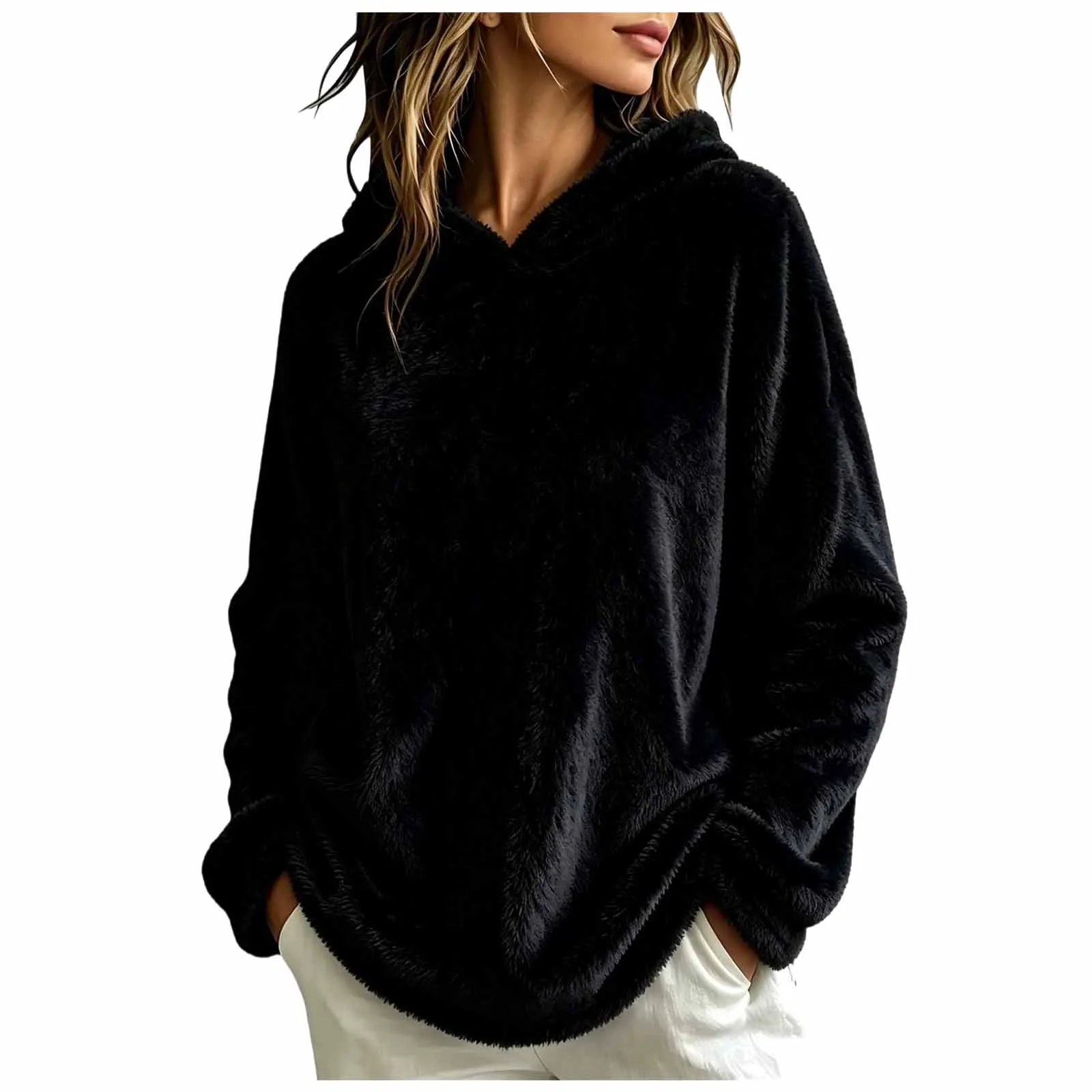 Women Hooded Sweatshirt Sports Sweatshirt Color Change Sports Sweatshirt Casual Top
