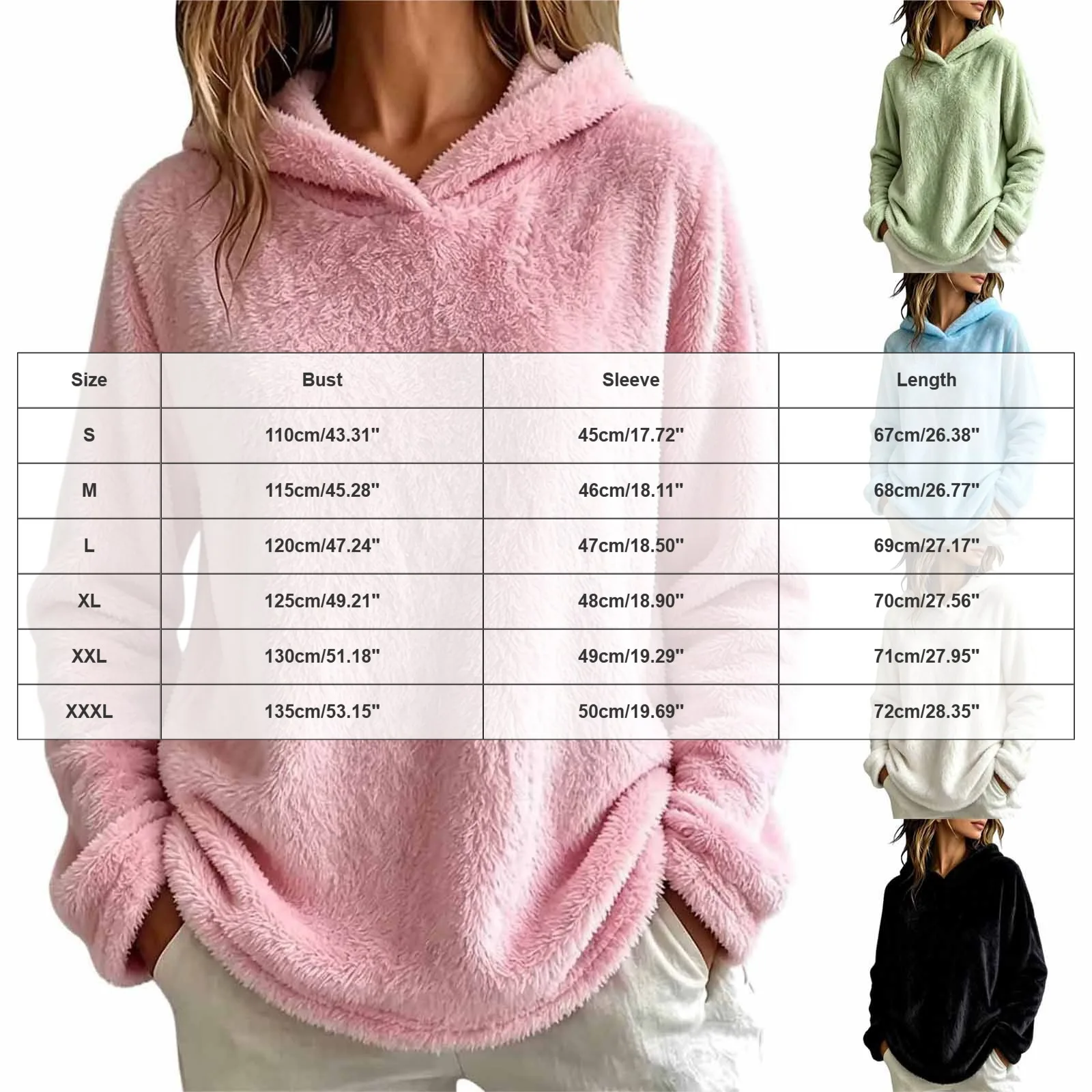 Women Hooded Sweatshirt Sports Sweatshirt Color Change Sports Sweatshirt Casual Top