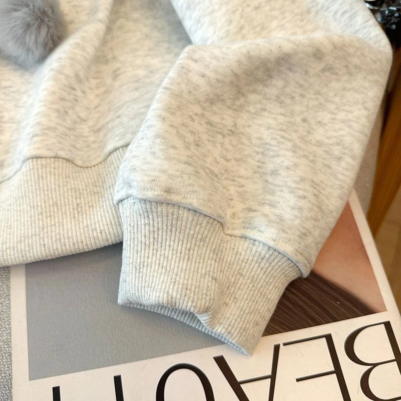 Cute Cat Sweatshirt Women Casual O Neck Lazy Wind Loose Pullover Autumn Winter Kawaii Fashion Female Long Sleeve Jumper Tops New