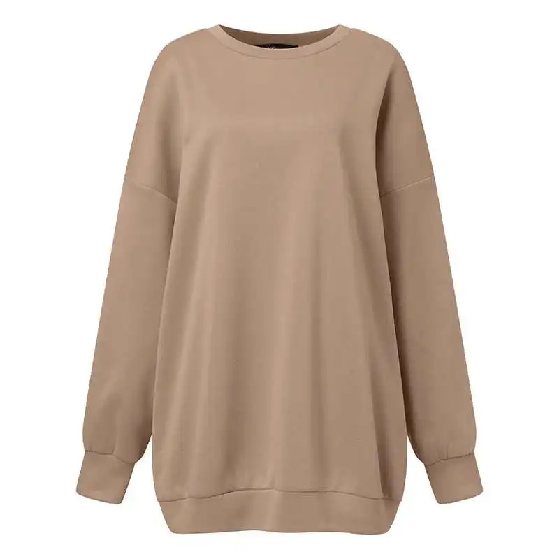ZANZEA Streetwear Long Sleeve Pullover Tops Women Autumn 2024 Loose Oversize Long Hoodies Korean Fashion Casual Sweatshirts