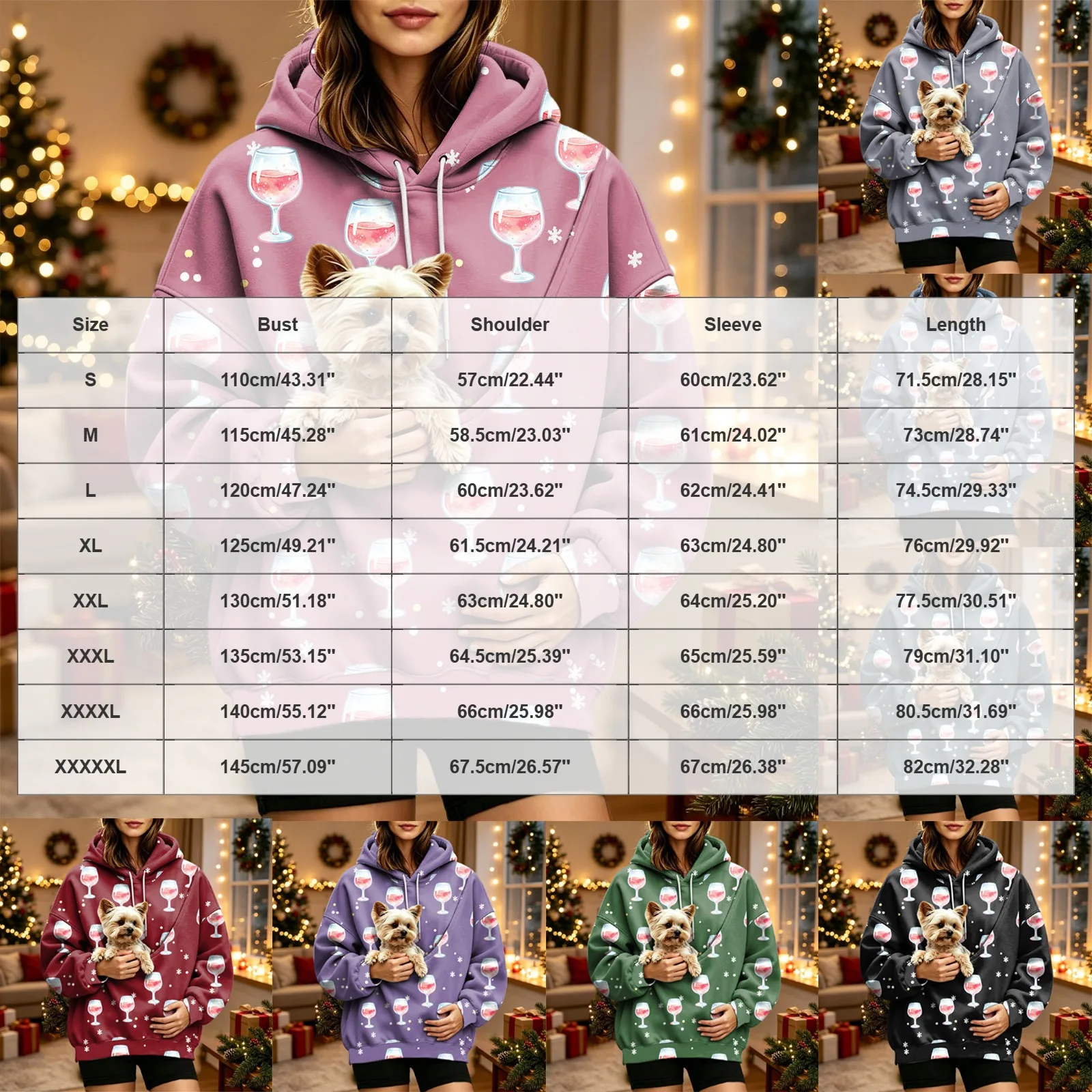 Womens Pet Pouch Hoodie Cozy Flannel Cat And Dog Oversized Hoodies Comfy Hoodies Women