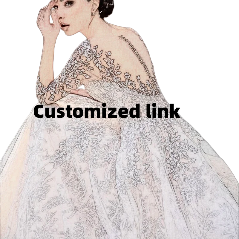 Customized link for the Floor Length Lace wedding dresses 24112100