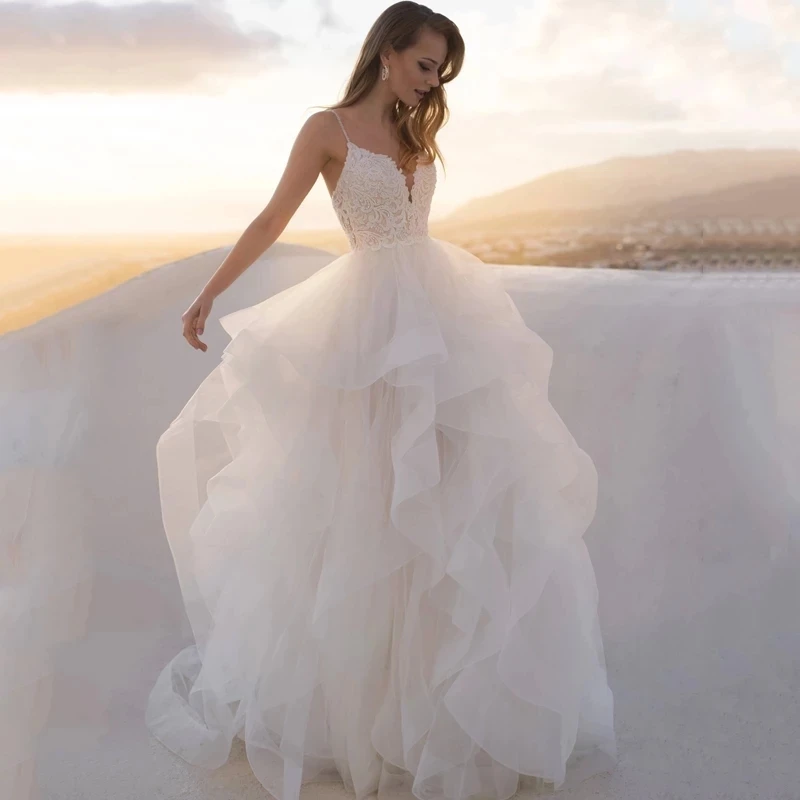 HERBURN Vintage V-neck Bridal Dress for Women Backless Court Train with Long Sleeves Mermaid Robe De Mariee Customized