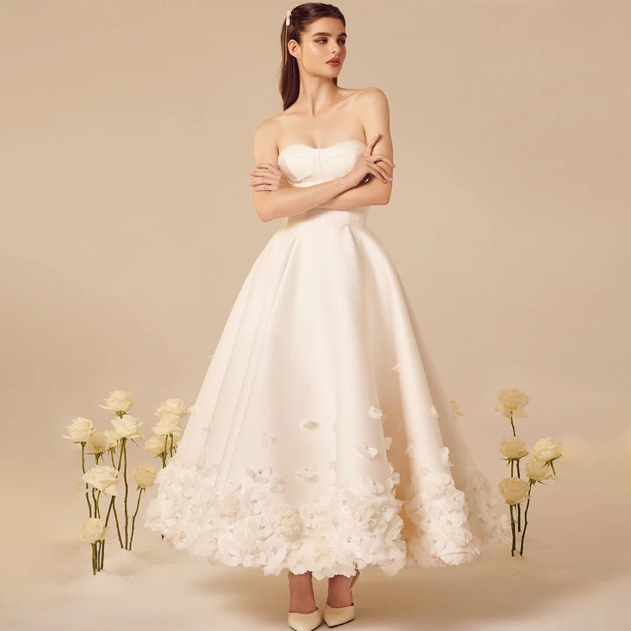 Customized Sweethart Sleeveless Illusio Neck Sexy Bride Gown Backless Zipper Party Dresses Vestidos Para Mujer
