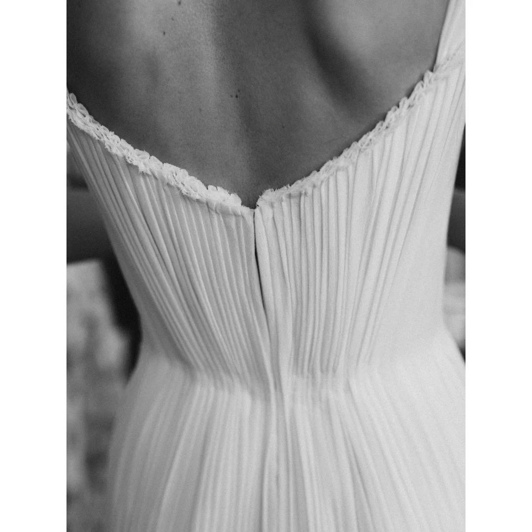 Tokyo Customized Square Collar Waist Cinching Wedding Dress Draped vestidos de noche Court Train Short Sleeve Evening Dresses