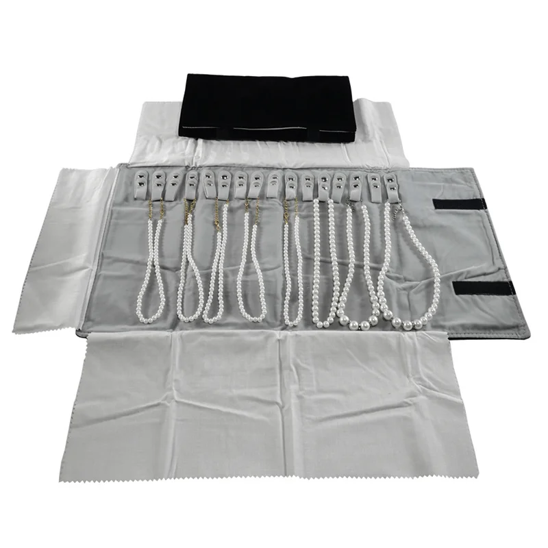 Necklace Organizer Bag High Quality Velvet Jewelry Storage Pouch Travel and Business Trips Necklace Collection Bags Portable 1Pc